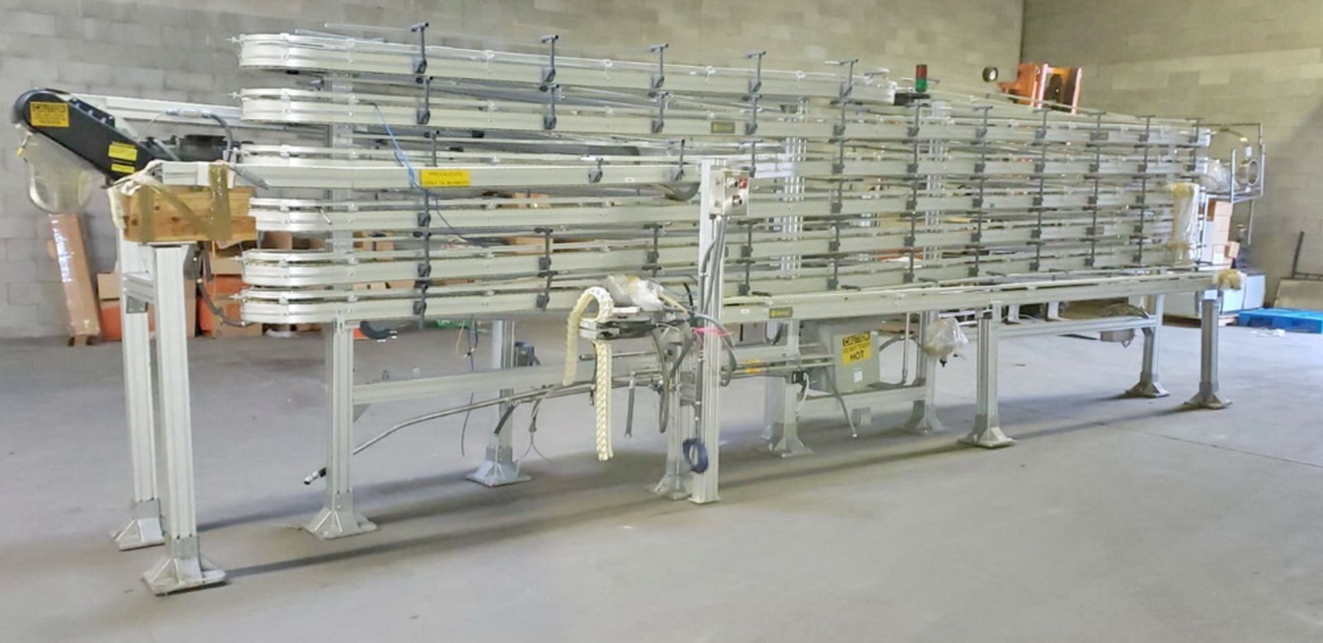 Flexlink Type Vertical Spiral Flexible Plastic Chain Conveyor