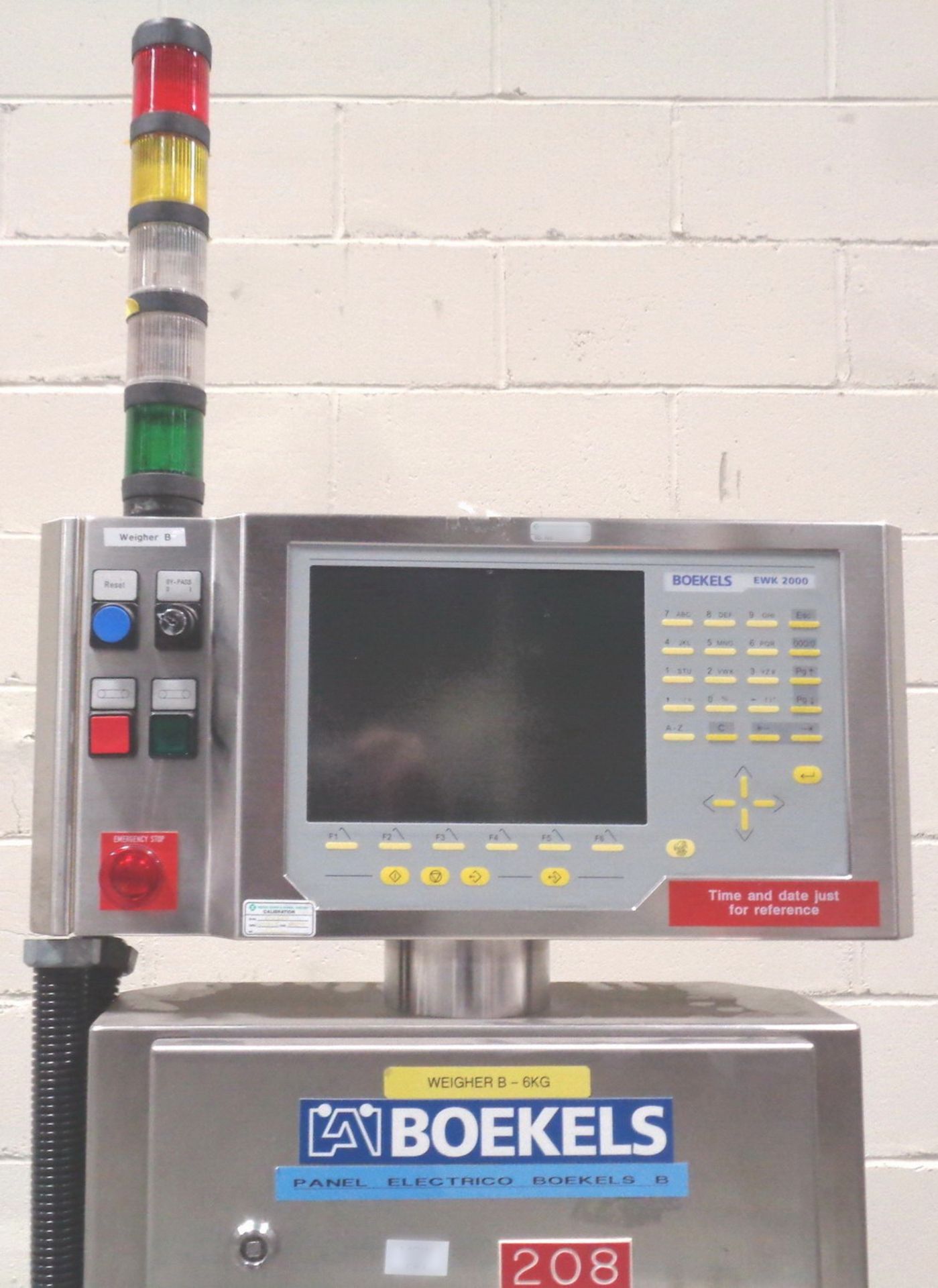 Boekels 6kg Belt Type Checkweigher, with control panel, EWK2000 - Image 3 of 7