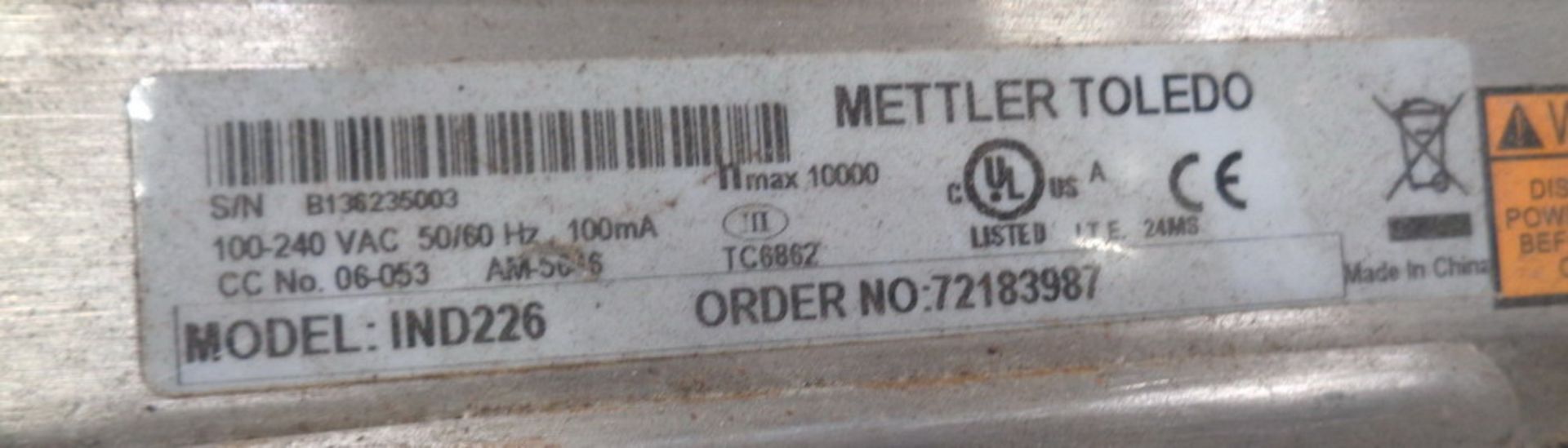 Mettler Toledo Warehouse Platform Scale - Image 5 of 7