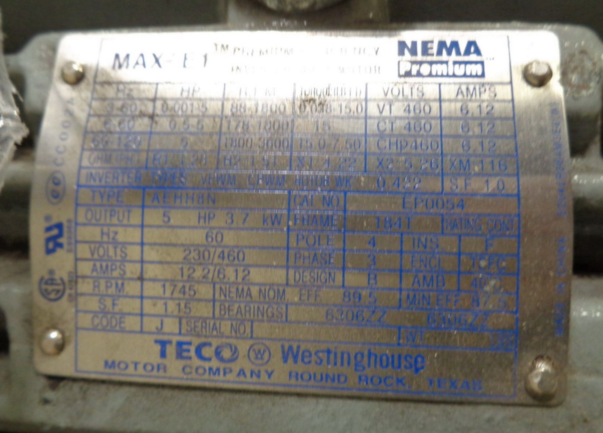 New York Blower , 5 HP Explosion Proof Motor, 24ACF, possibly unused, new 2012 - Image 3 of 4