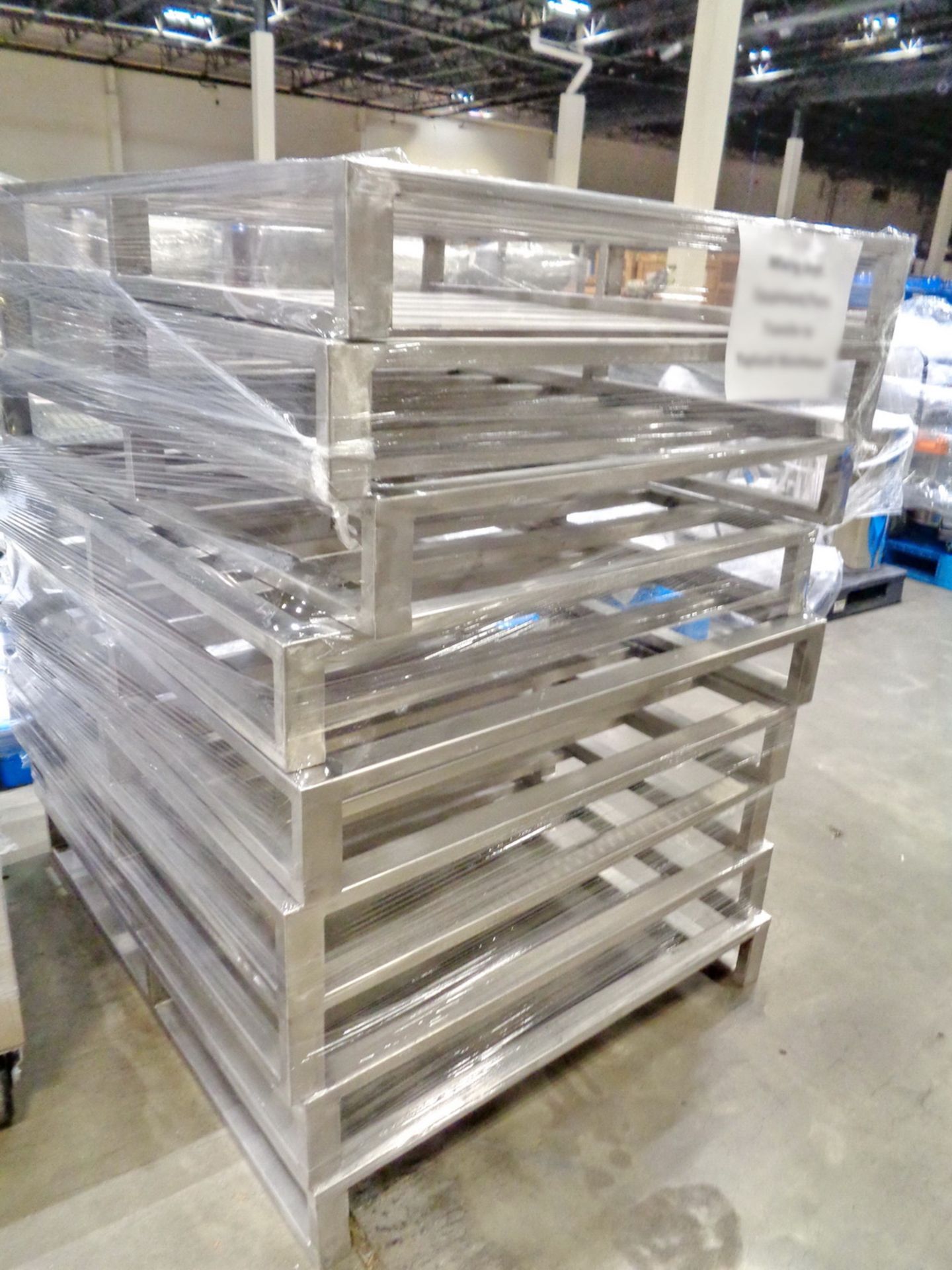 QTY (9) Stainless Steel Skids