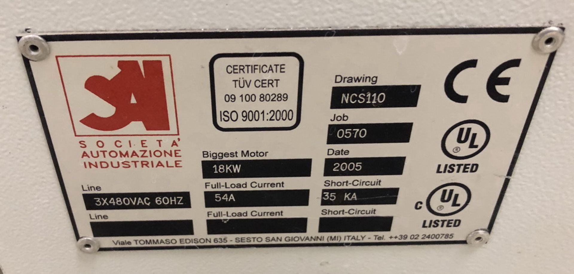 Nicomac Stainless Steel Tablet Coating Pan, Model Lab 50, S/N NCS 110/05, new 2005 - Image 12 of 18