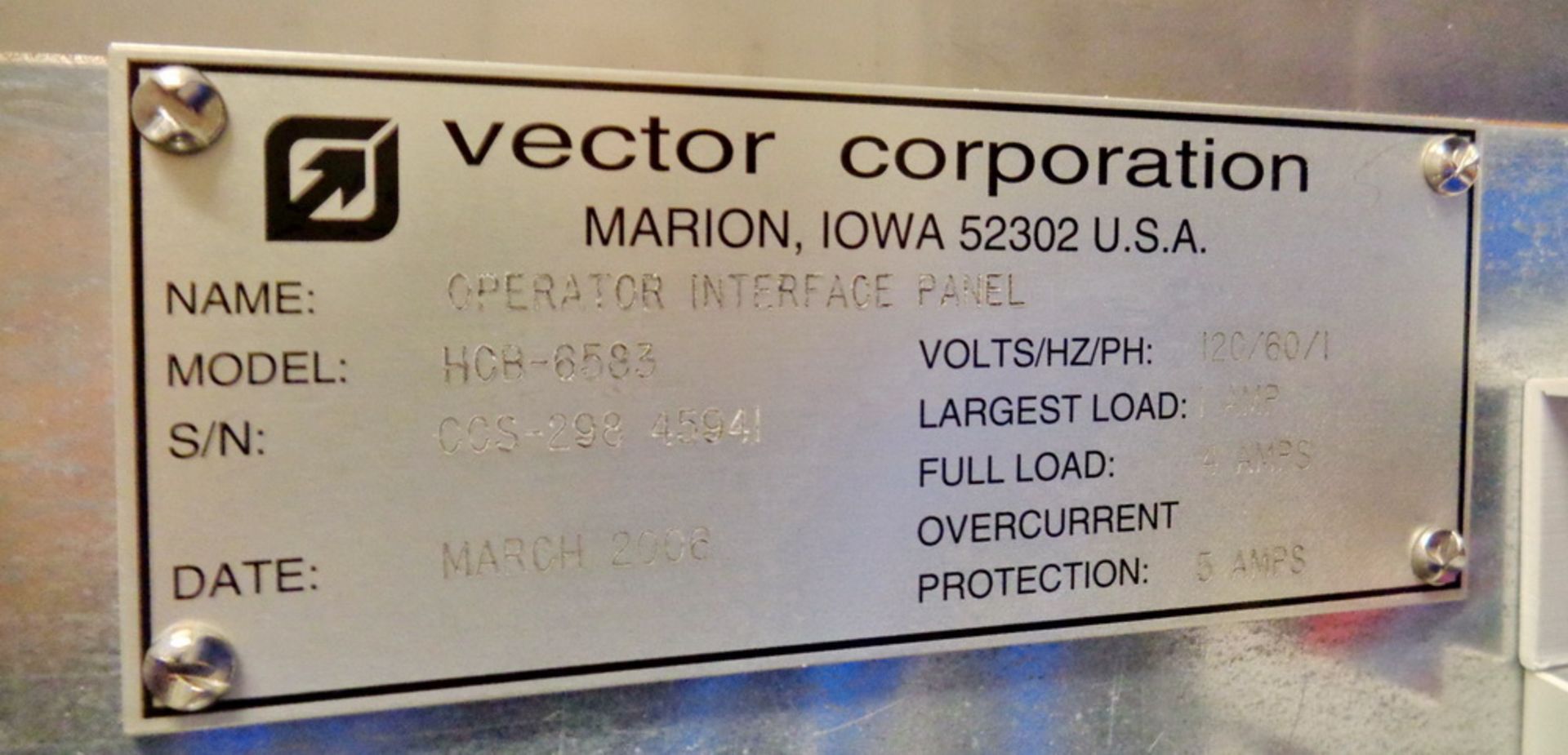 Vector Stainless Steel Fluid Bed Dryer with 46" Wurster, Model FL-M-300, S/N FL-420 45941 - Image 42 of 58