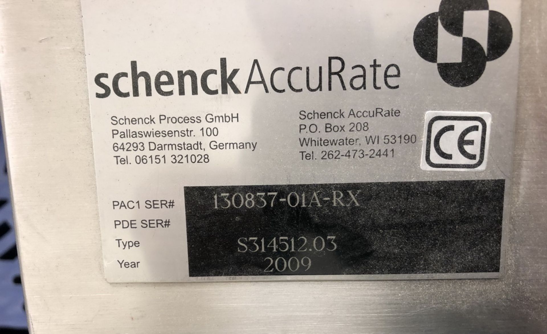 AccuRate (Schenck) Powder Feeding System, Model PF-ARG-3000 - Image 7 of 8