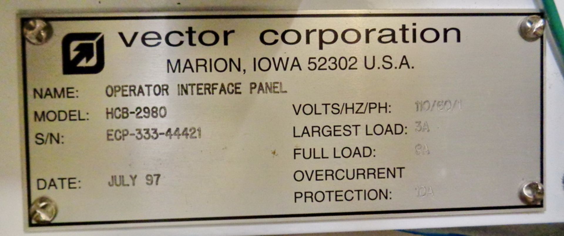 Vector Stainless Steel Fluid Bed Dryer with 32" Wurster, Model FL-N-120, S/N FL-190-44421 - Image 51 of 55