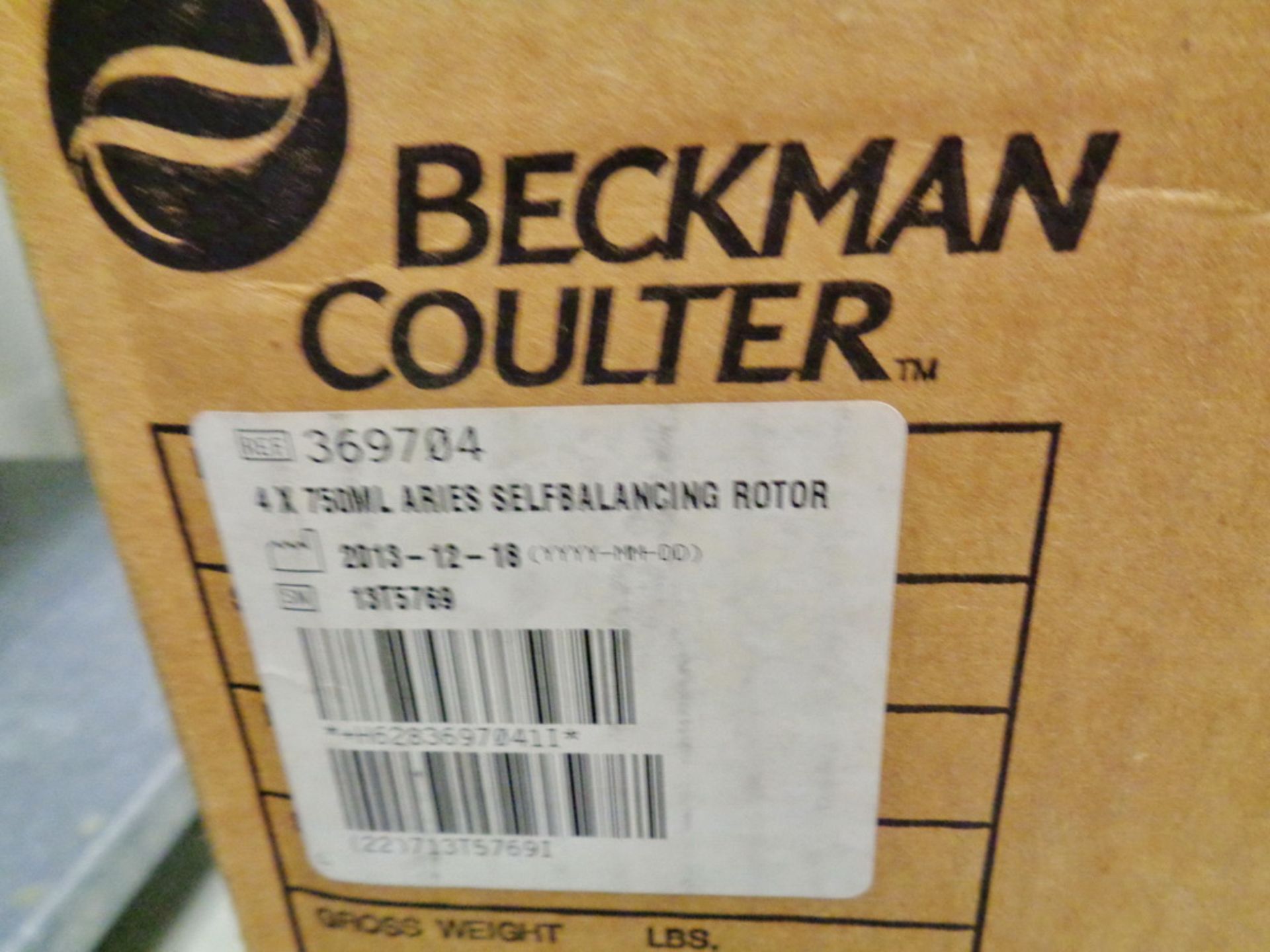 UNUSED Beckman Coulter Centrifuge Rotor, S/N SX4750A, 4750 RPM max, 4X750ML ARIES - Image 5 of 5