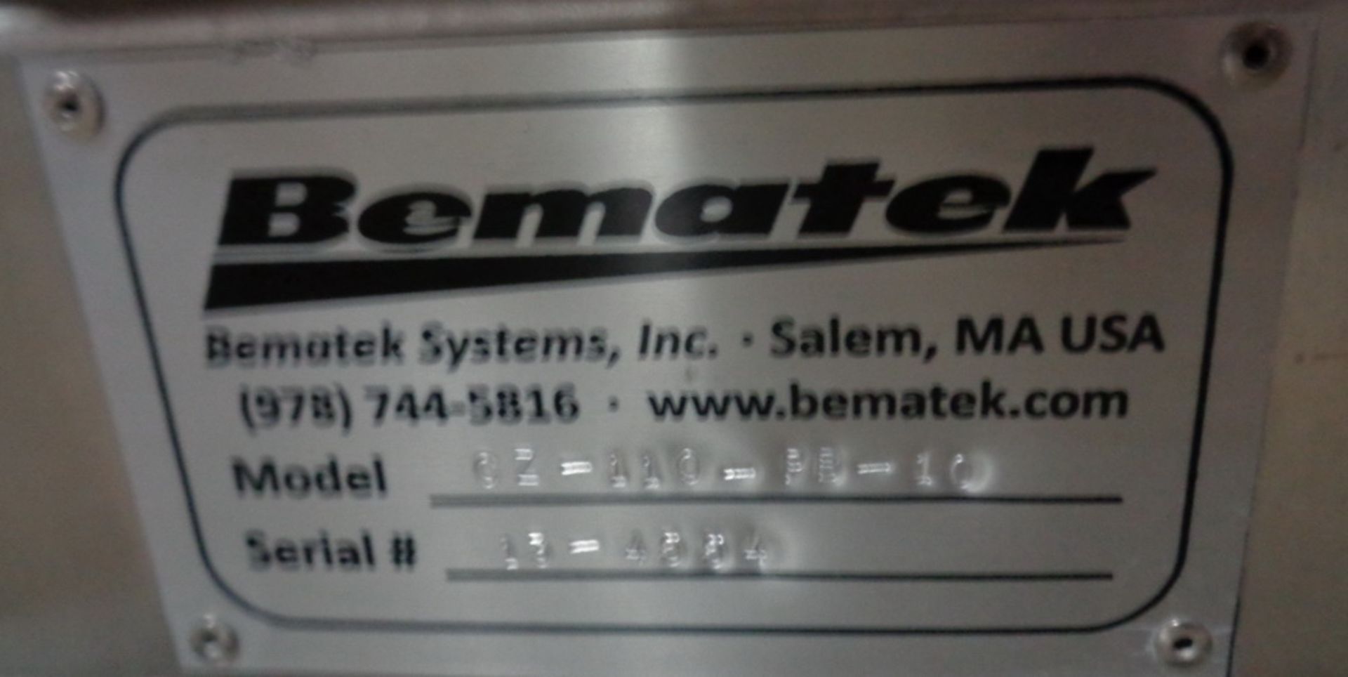 Bematek 10HP In-Line Sanitary Colloid Mill, Model CZ-110-PB-10, S/N 13-4554. New 2013 - Image 4 of 10