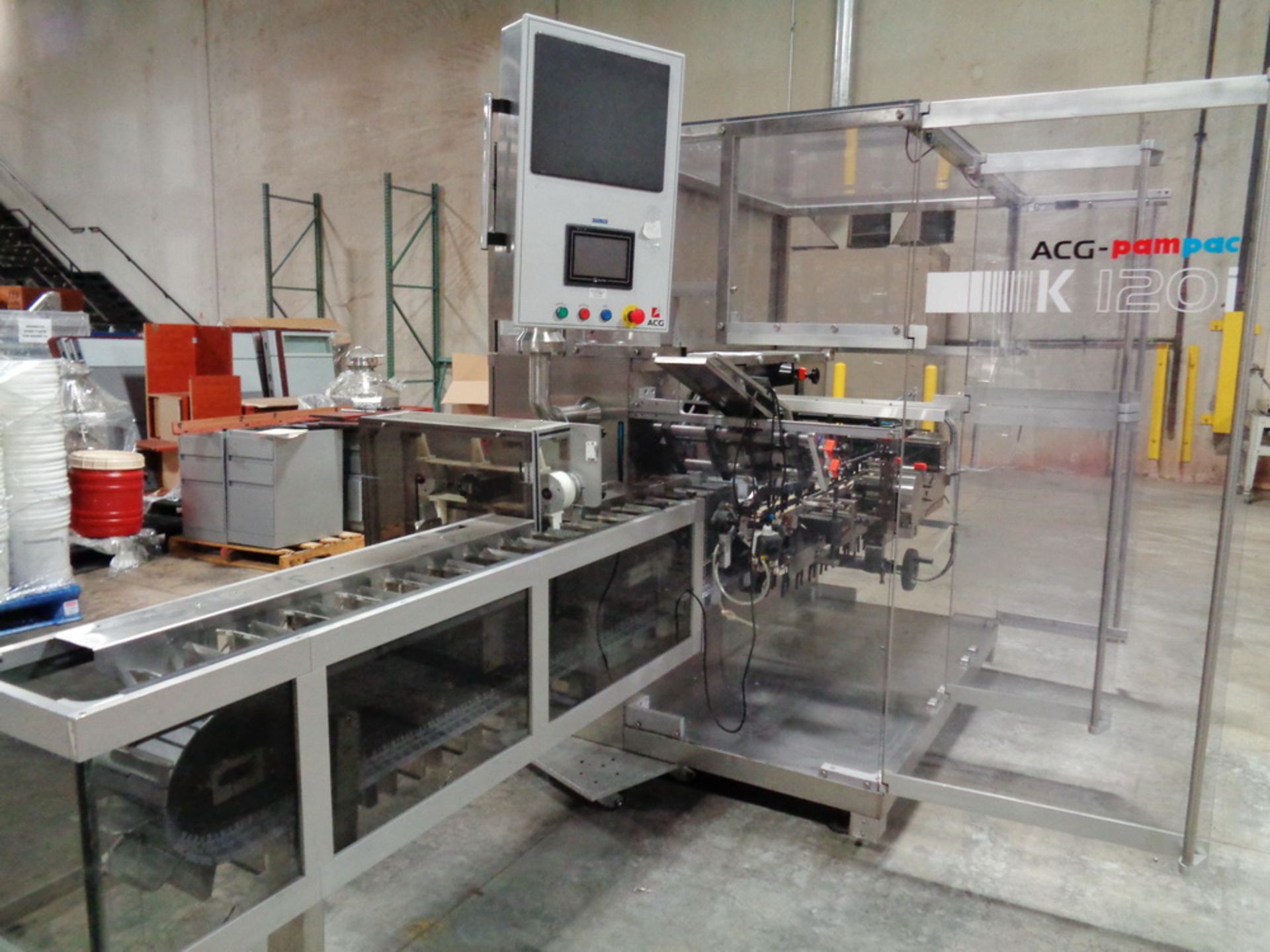 PAM / ACG Automatic Horizontal Bottle Cartoner, Model K 120i, S/N K630200385-10, new 2011-12 - Image 7 of 23