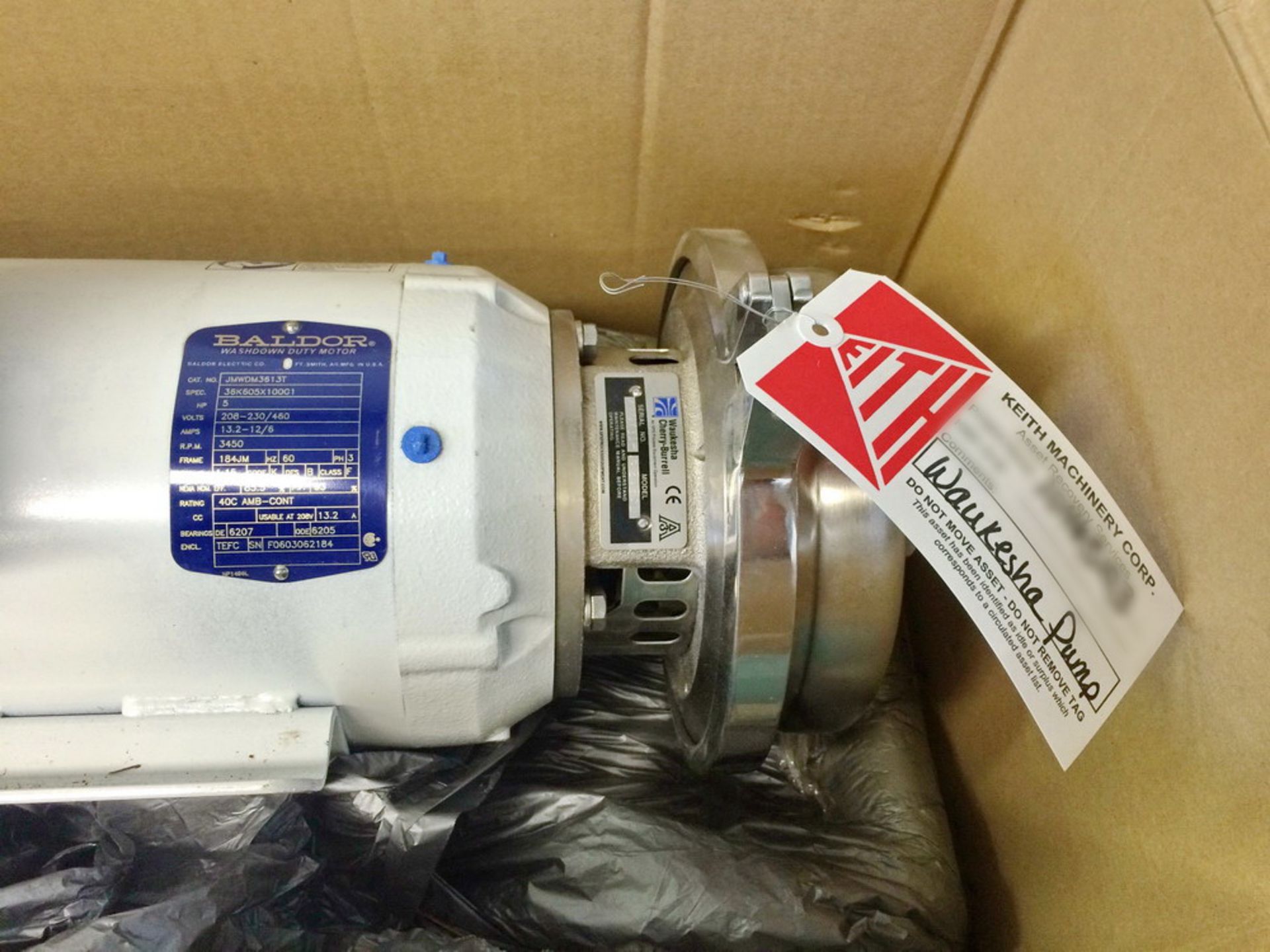 1-New/Unused Waukesha/Cherry Burrell Centrifugal Pump Model 062065LV, S/N 410731 - Image 4 of 6