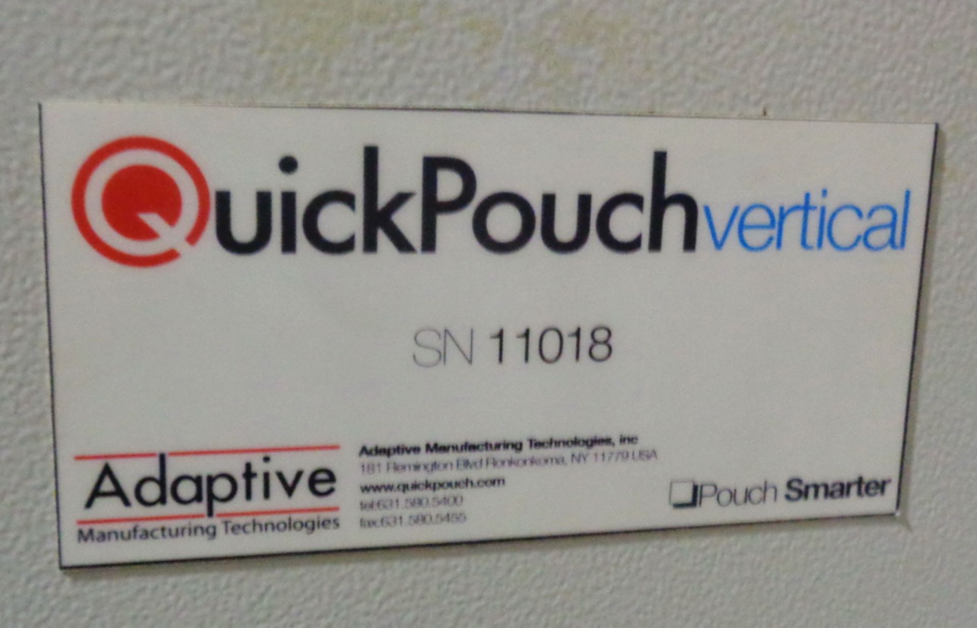 Quick Pouch Vertical Compact Pouch Form/Fill/Seal Machine, new 2011 - Image 9 of 11