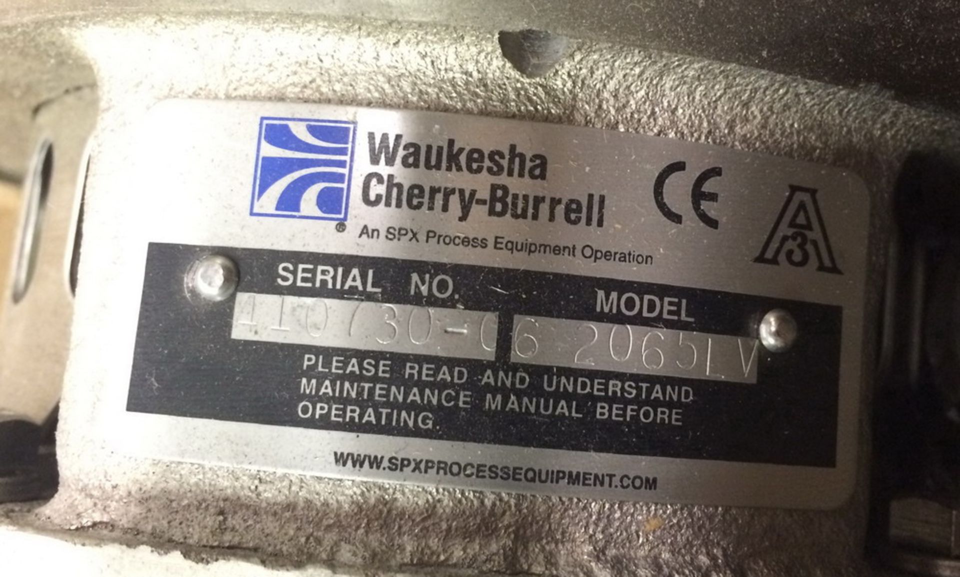 1-New/Unused Waukesha/Cherry Burrell Centrifugal Pump Model 062065LV, S/N 410730 - Image 6 of 6