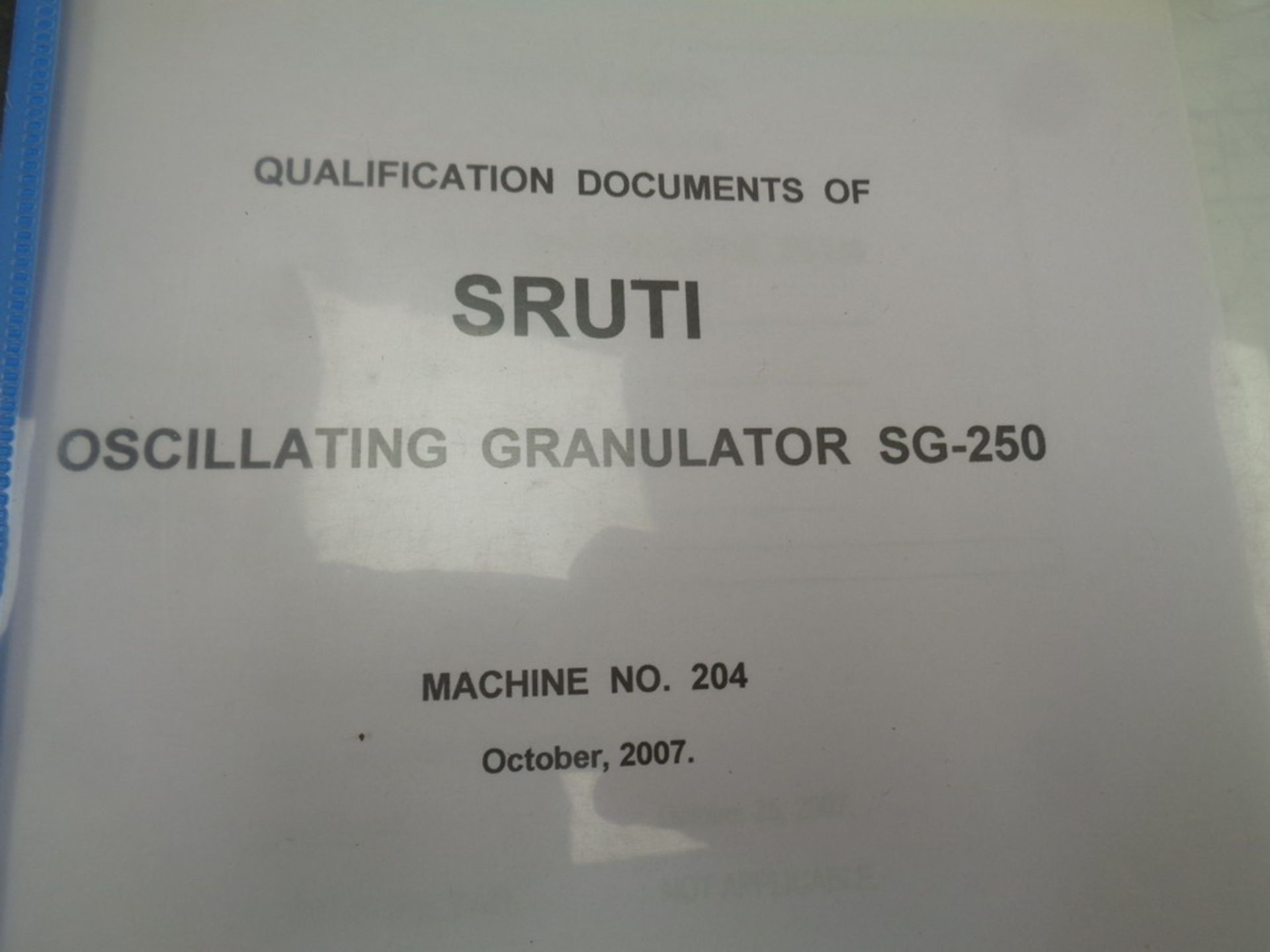Kanath Sruti Oscillating Granulator, Model SG25, S/N 216 - Image 11 of 11