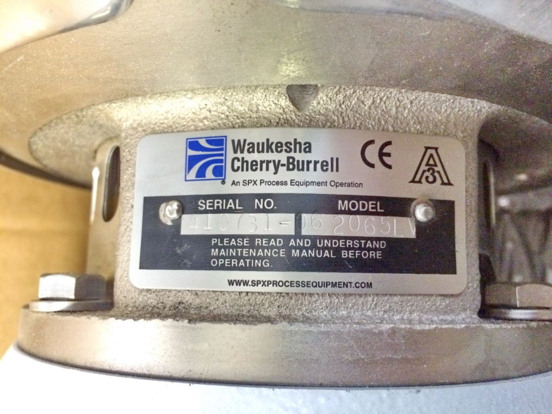 1-New/Unused Waukesha/Cherry Burrell Centrifugal Pump Model 062065LV, S/N 410731 - Image 6 of 6