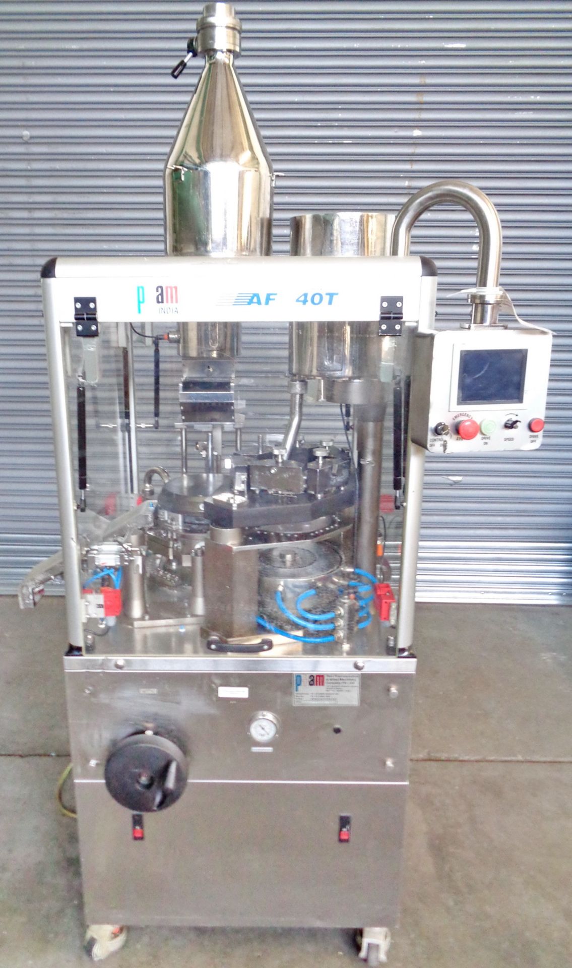 PAM Automatic Capsule Filling Machine, Model AF40T, S/N 53.