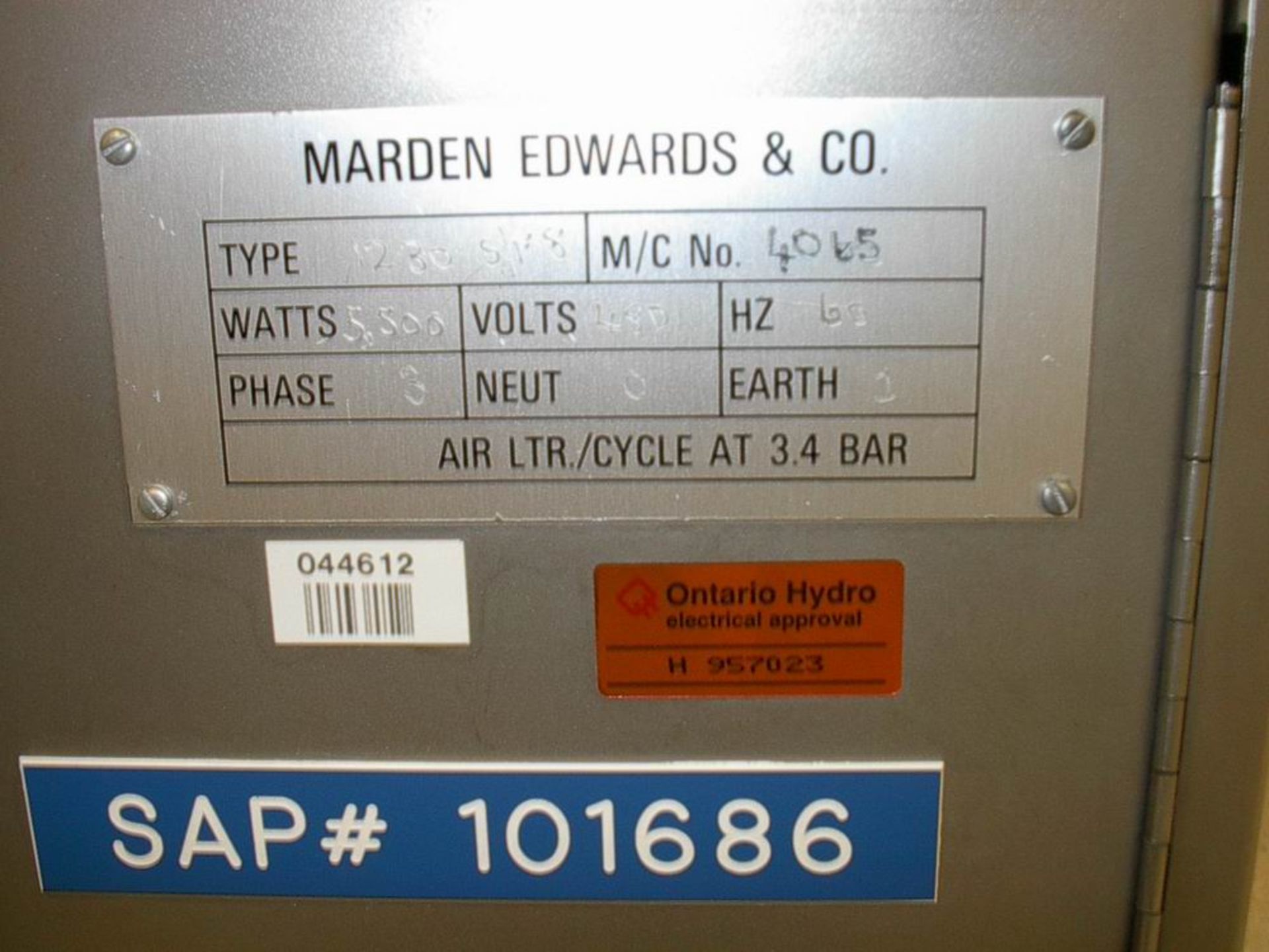 Marden Edwards Automatic Carton Bundler and Wrapper, Model 1230-SF8, S/N 4065 - Image 5 of 5