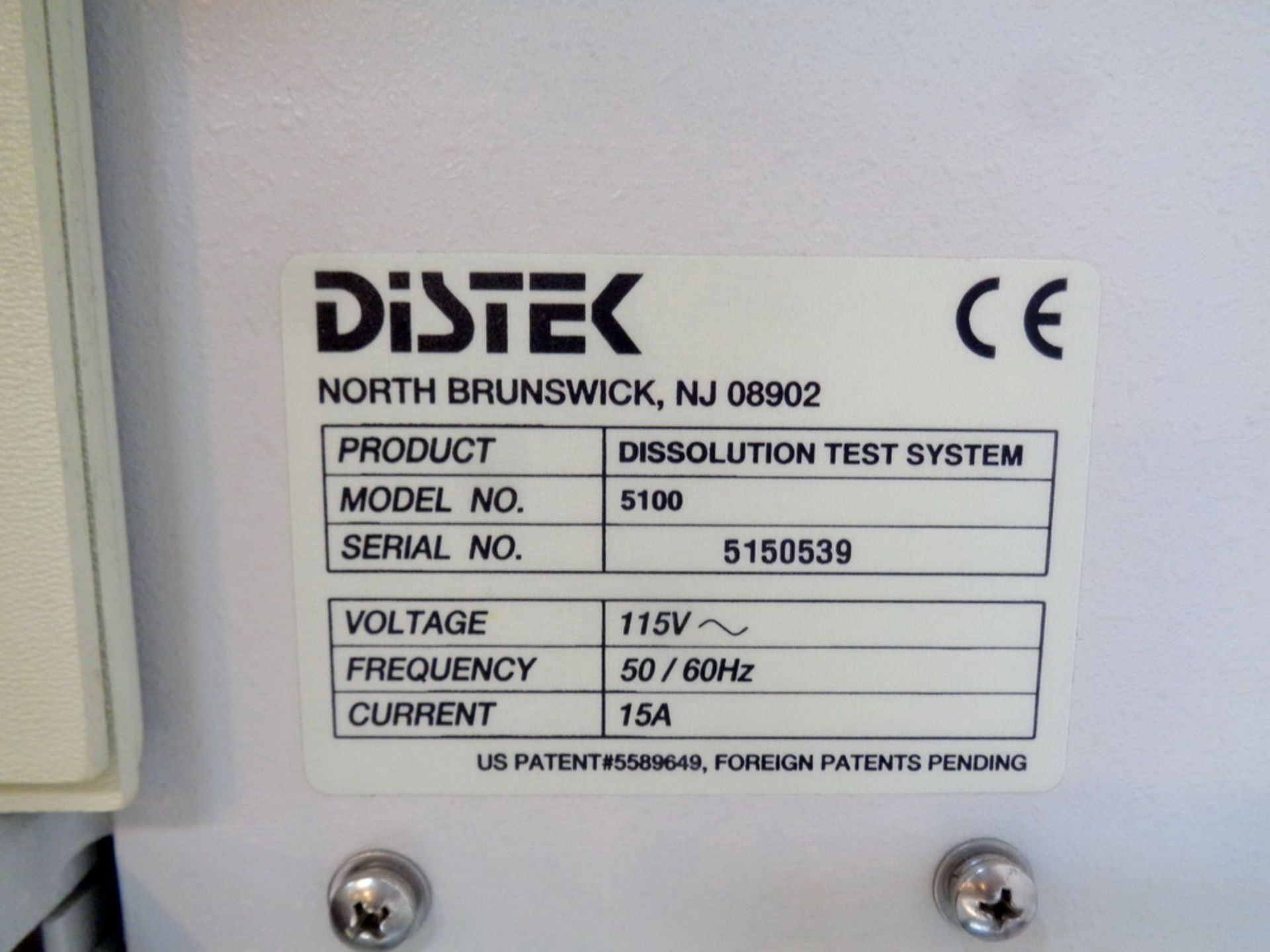 Distek 6 Spindle Dissolution Apparatus, Model Premiere 5100, S/N 5150539 - Image 4 of 4