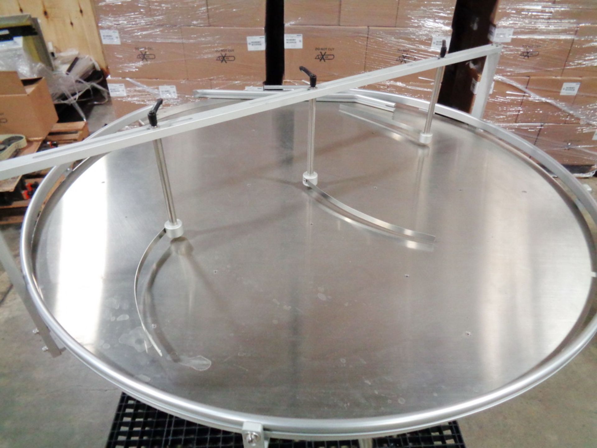 42” SS Rotary Accumulating/Unscrambling Table - Image 3 of 5