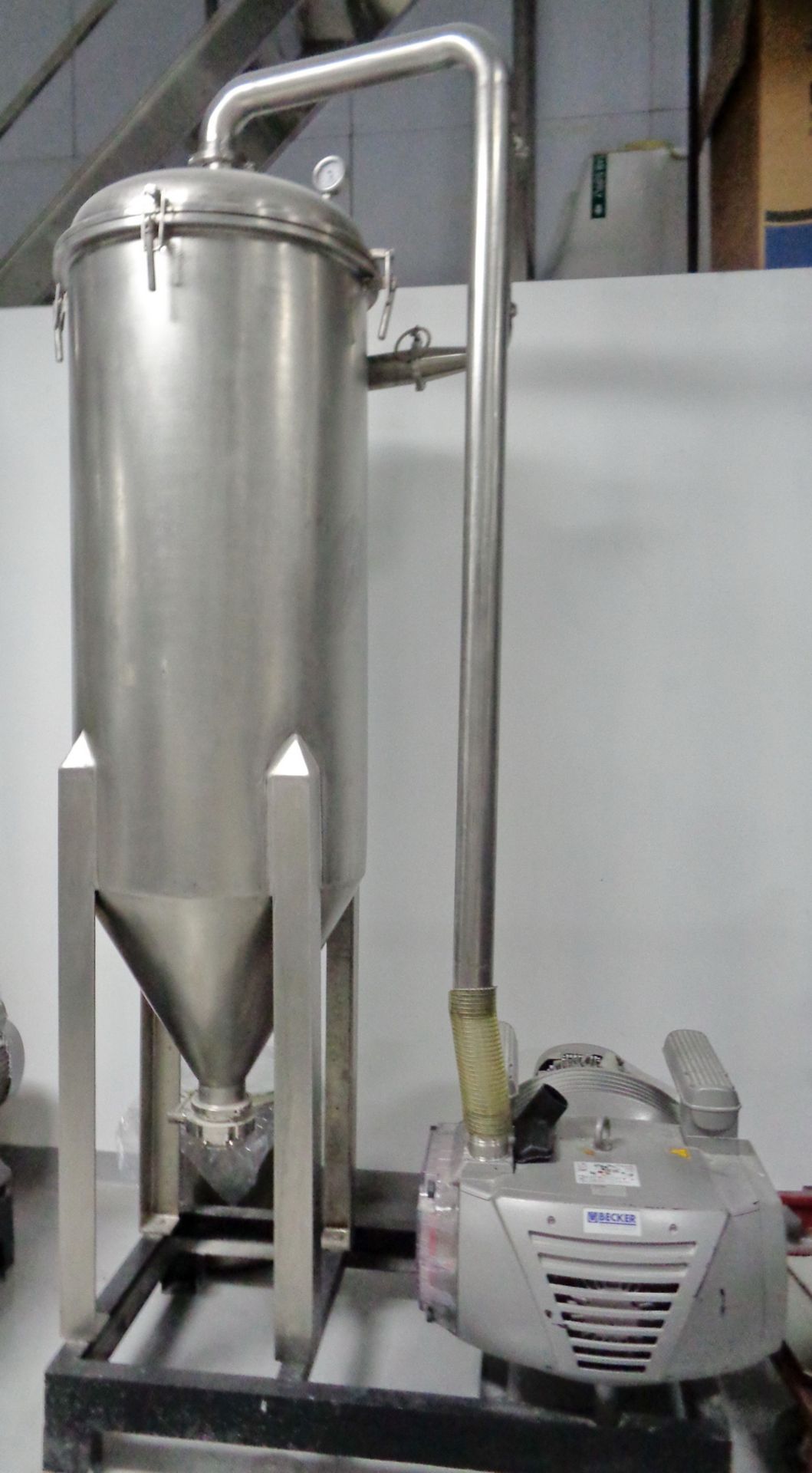 Unused Tapasya Vacuum Powder Transfer System w/ Becker Vacuum Pump, VTLF Series - Image 2 of 4