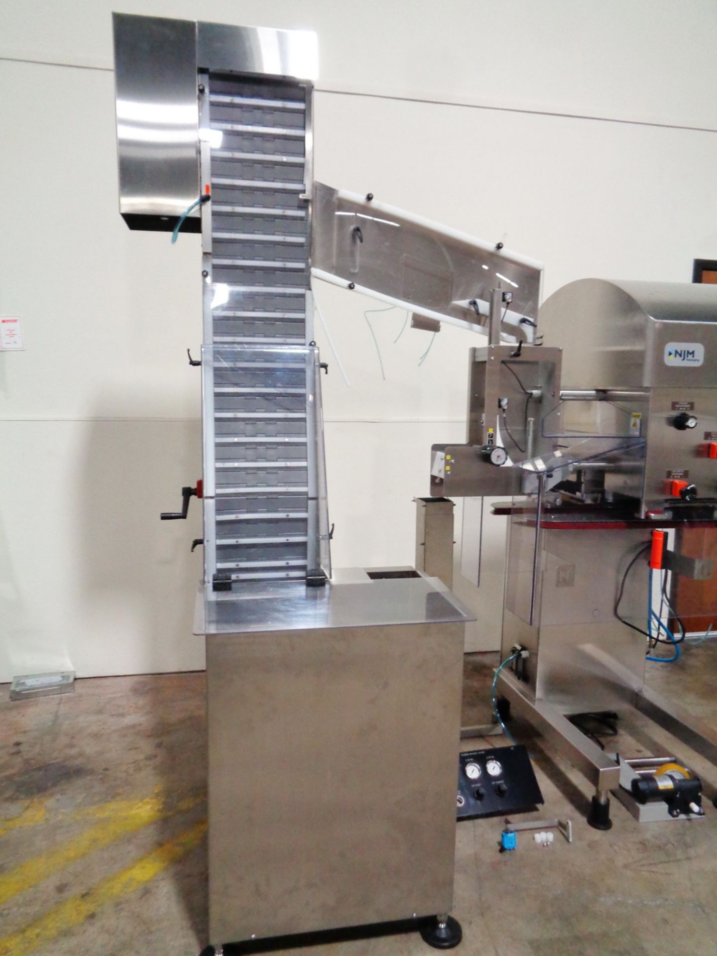 NJM Packaging Beltorque High Speed In-Line Synchronized Belt Type Capper, Model BT-IC - Image 8 of 16