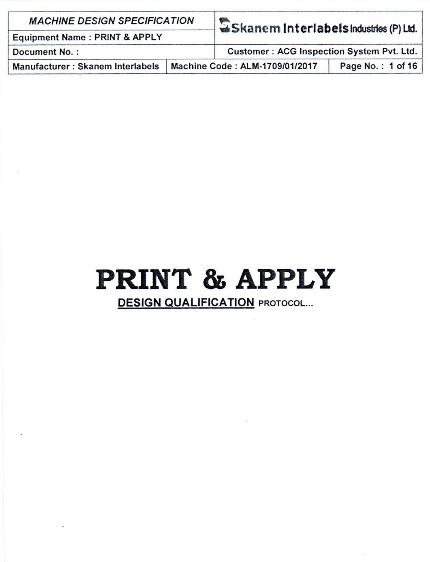 Unused Skanem Interlabels Print and Apply Labeler - Image 18 of 24
