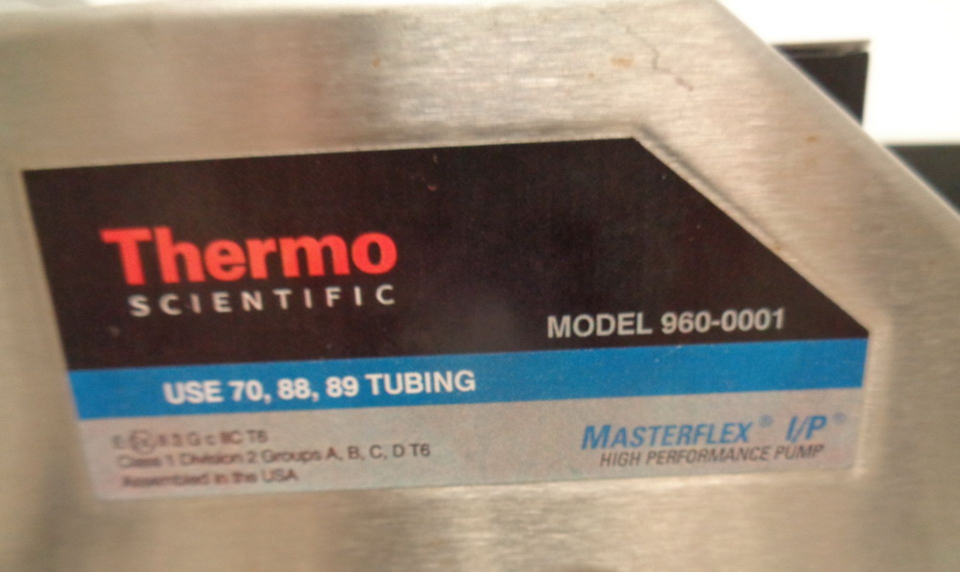 Thermo Scientific Masterflex I/P Peristaltic Pump, Model 960-0001, with air powered pump drive - Image 3 of 5