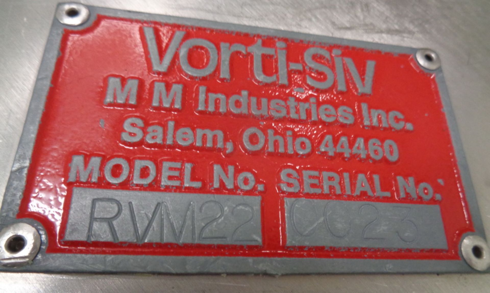 M M SS Vortisiv, Model RVM 22, S/N 0023 - Image 7 of 7