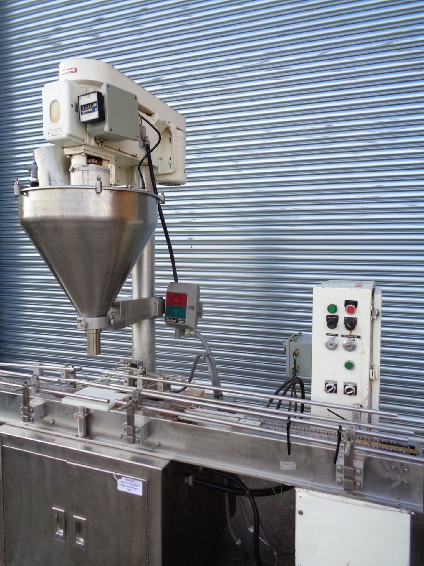 Mateer Automatic Single Head Auger Filler, Model 33-A, S/N A-467. SS base. - Image 3 of 9