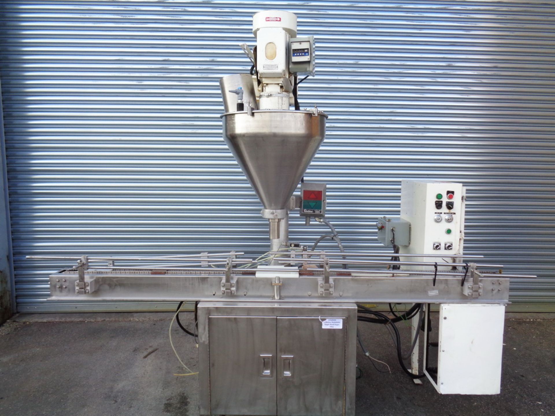 Mateer Automatic Single Head Auger Filler, Model 33-A, S/N A-467. SS base.