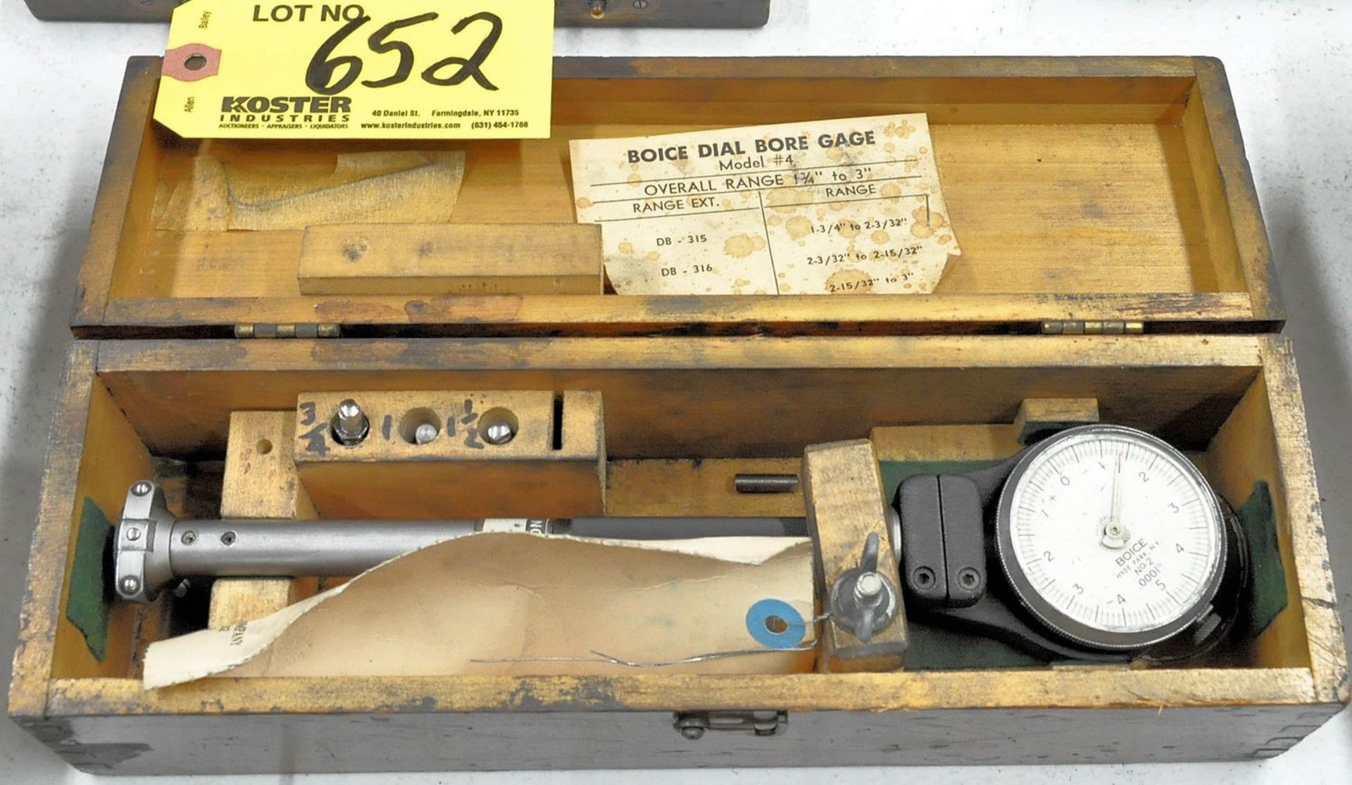 Boice No. 2 Bore Gage with Case