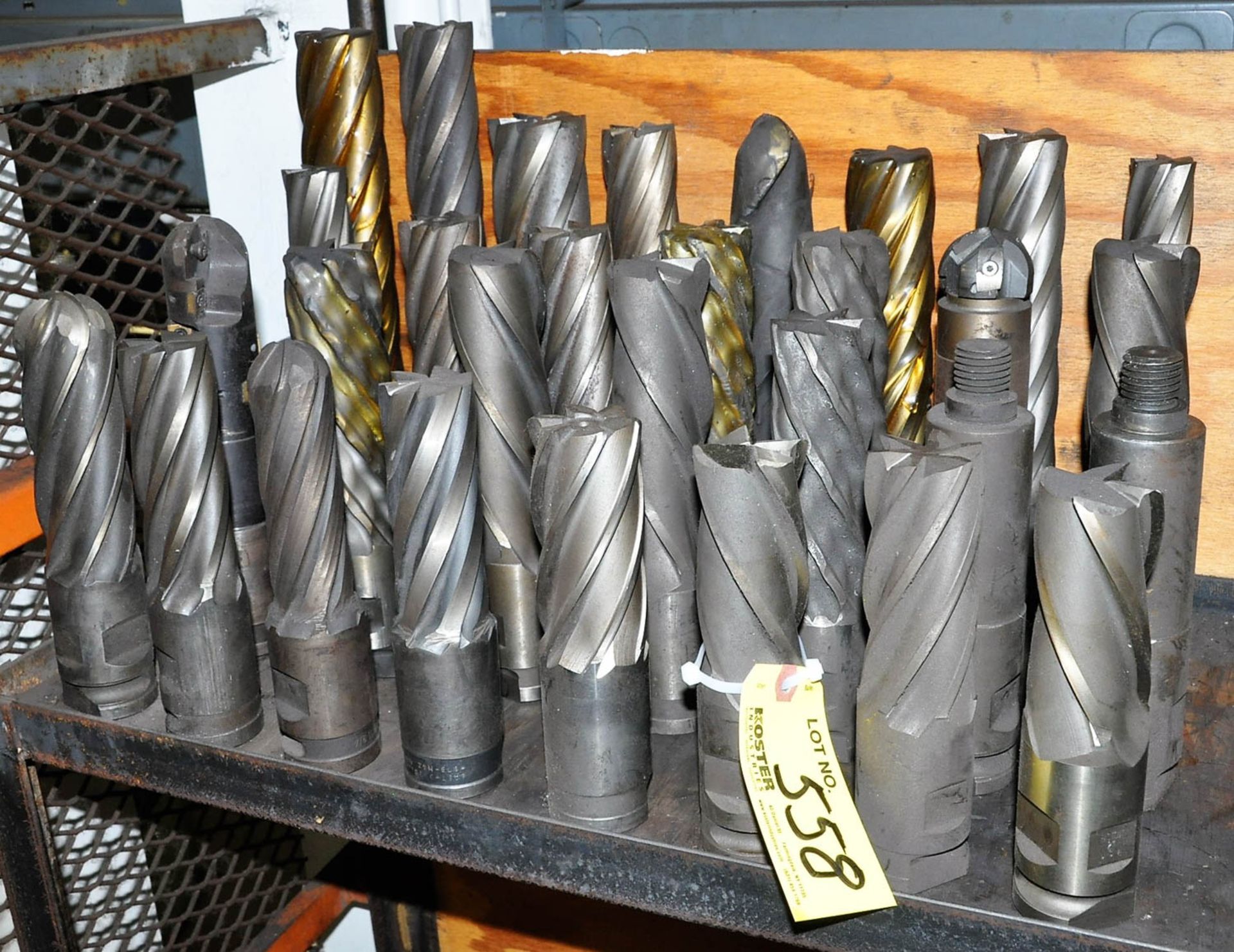 Lot of (30) Large End Mills in Group (Mezzanine)