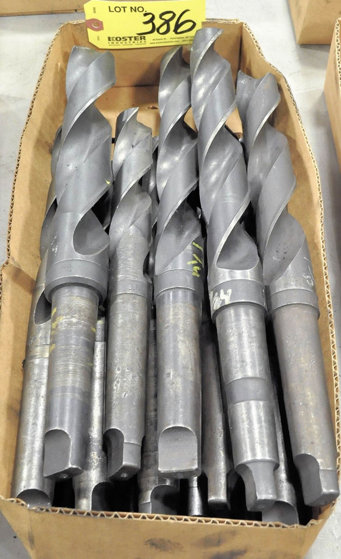 Lot of Taper Shank Drills in Box