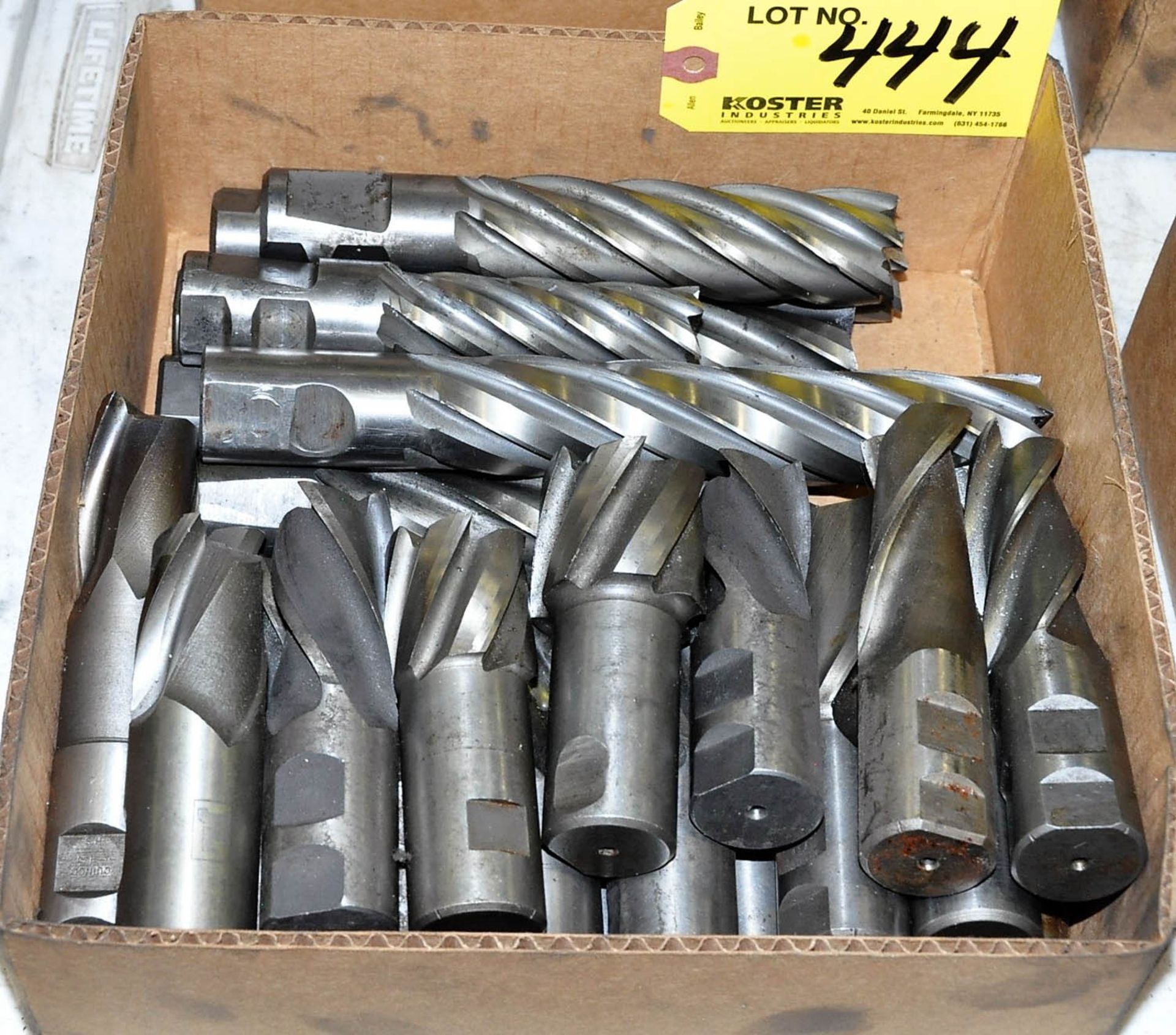 Lot of Single End Mills in Box