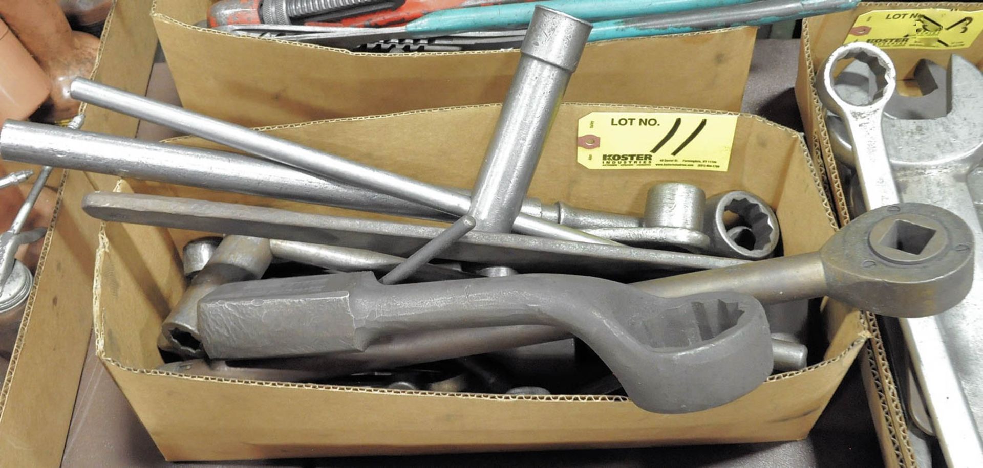 Lot of Machine Wrenches in Box