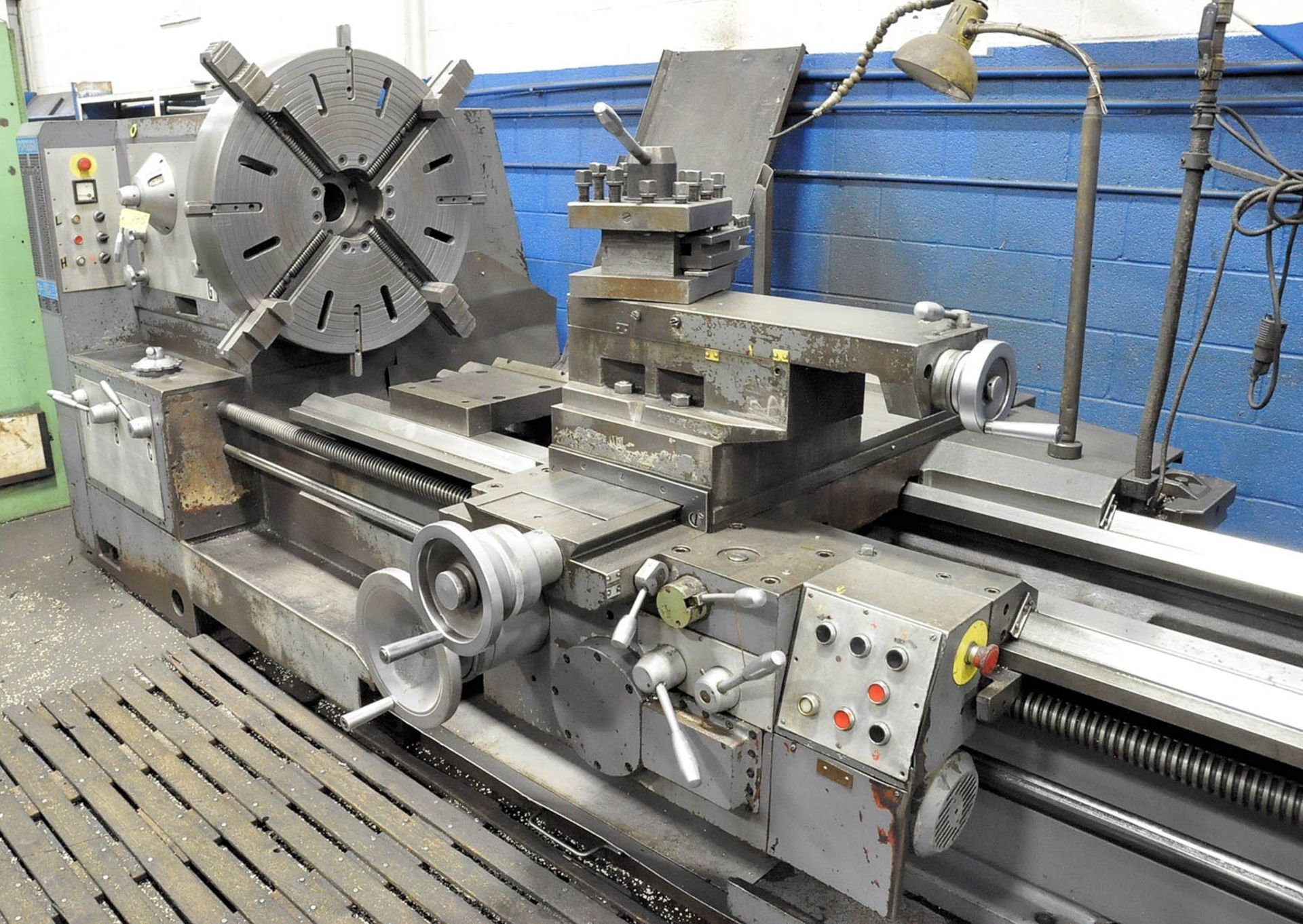 Poreba Type TPK-90/3M 36.5"/49" x 120" Over Gap Geared Head Engine Lathe - Bild 3 aus 8