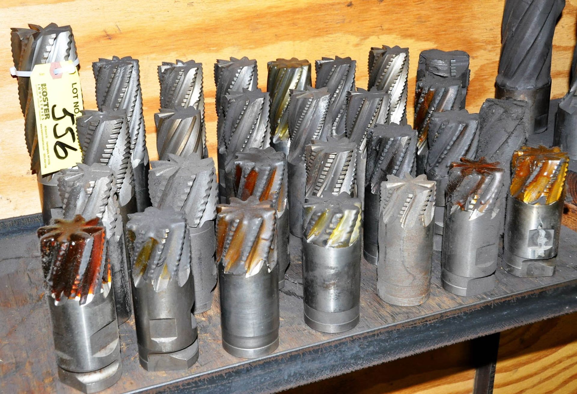 Lot of (28) Large End Mills in Group (Mezzanine)