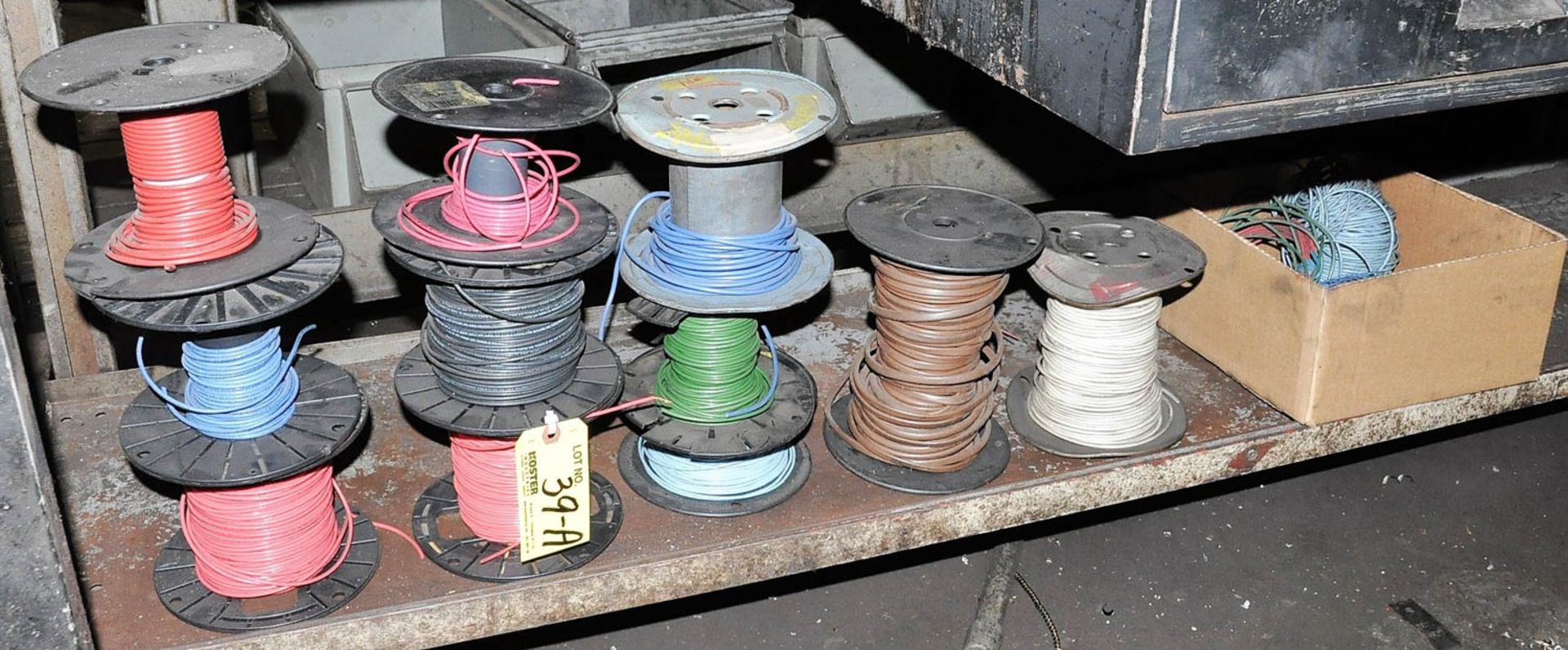 Lot of Assorted Partial Spools of Wire Under Bench