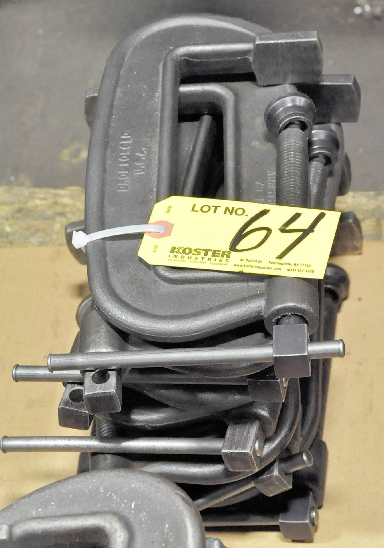 Lot of (8) 6" C-Clamps