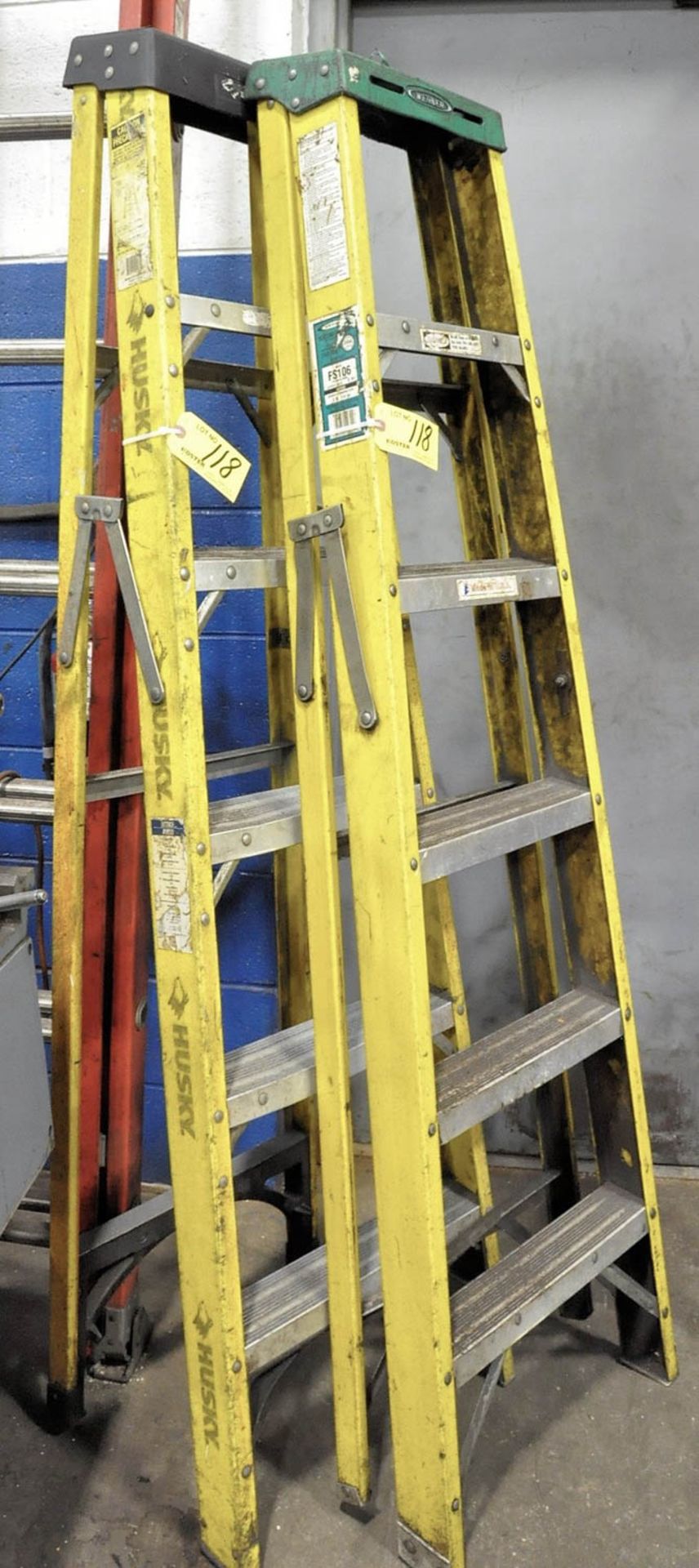 (1) Werner and (1) Husky 6' Fiberglass Step Ladders