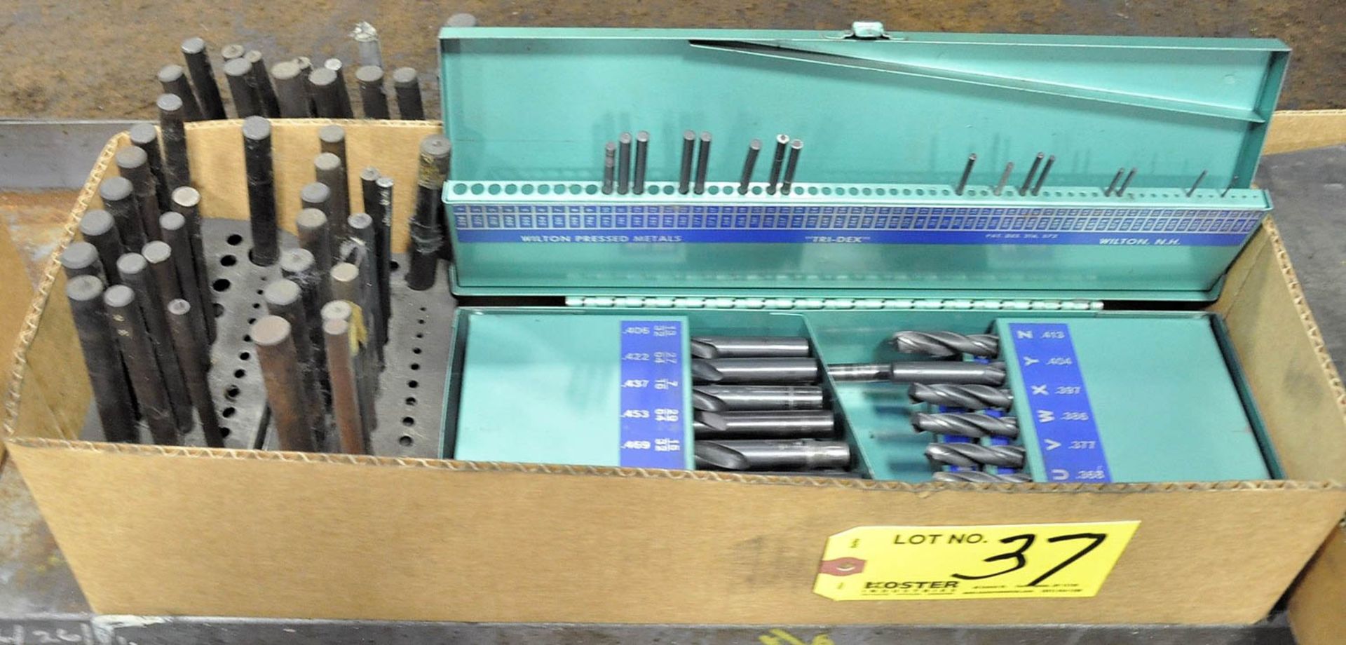 Lot of Drill Index with Drill Punches in Box