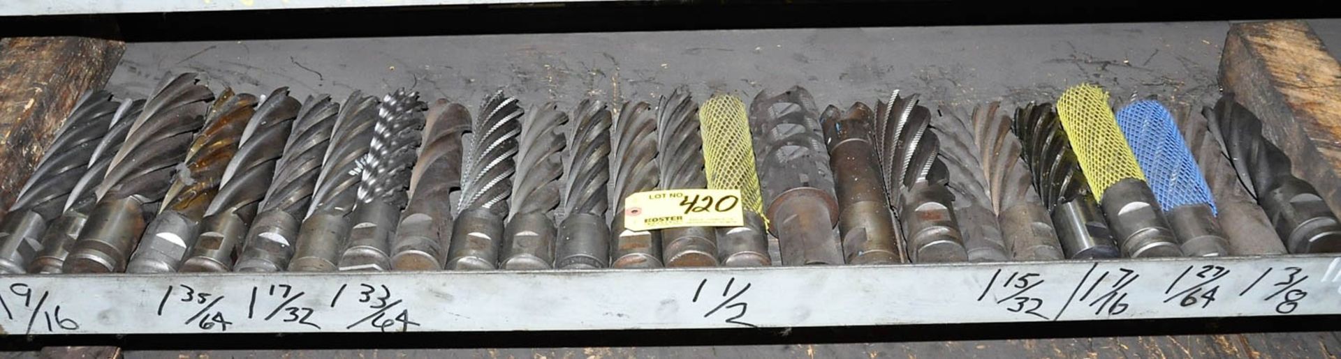 Lot of (25) Large End Mills in (1) Group