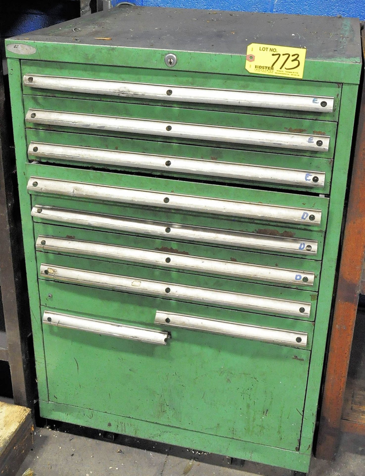 Stanley Vidmar Type 9-Drawer Tooling Cabinet