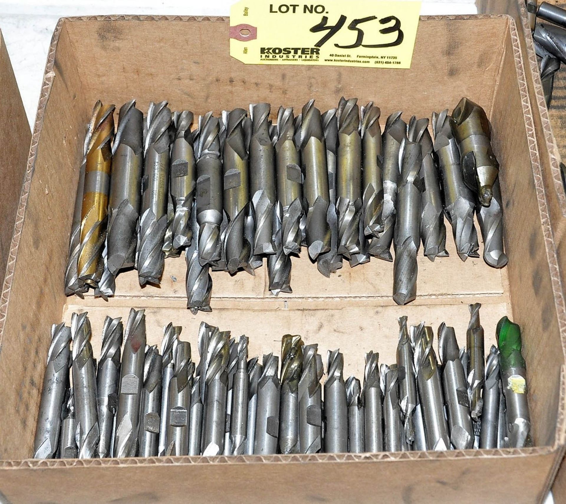Lot of Double End Mills in Box