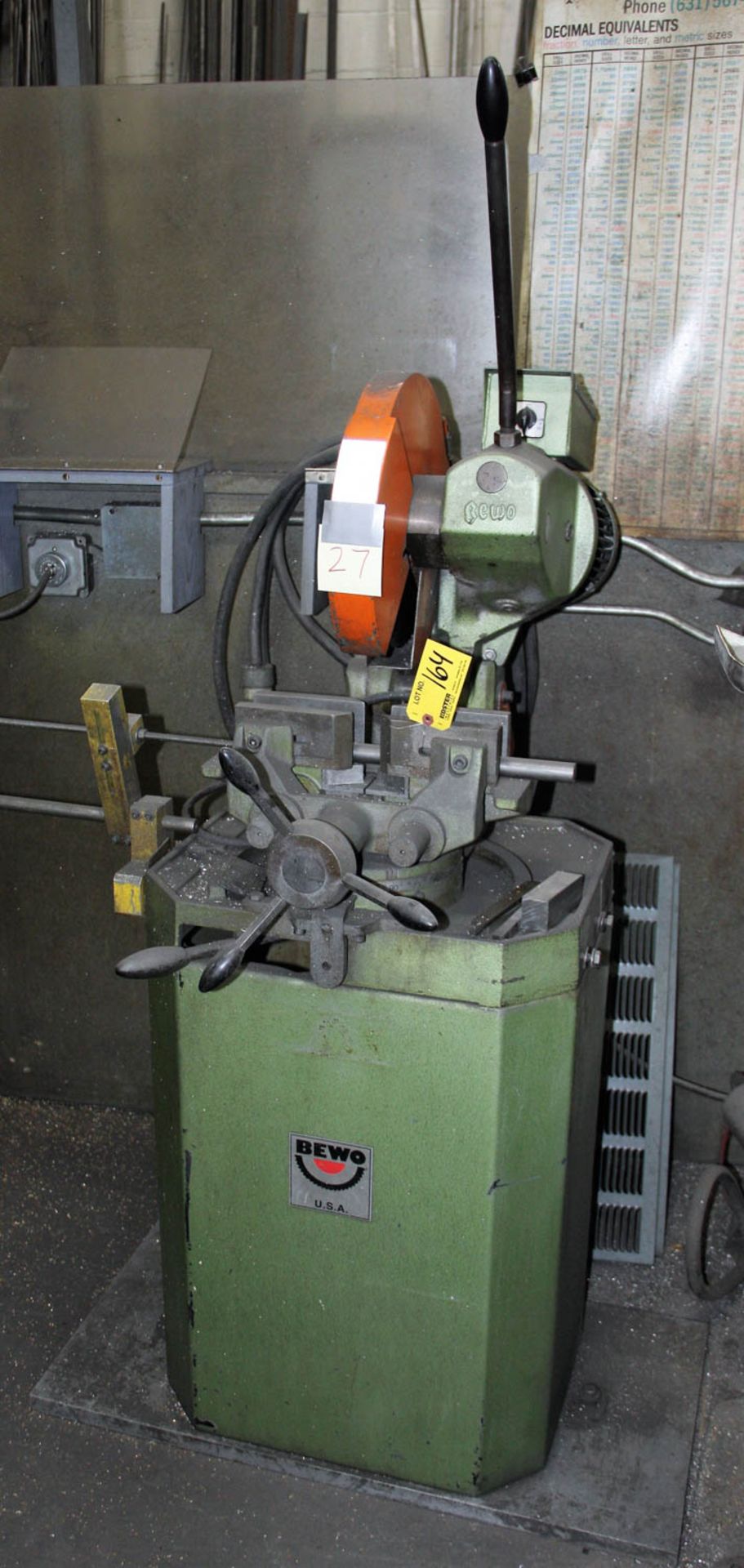 BEWO TYPE 350HT-PD COLD SAW, SWIVEL VISE, MANUAL CLAMP, S/N: 2052.07.92