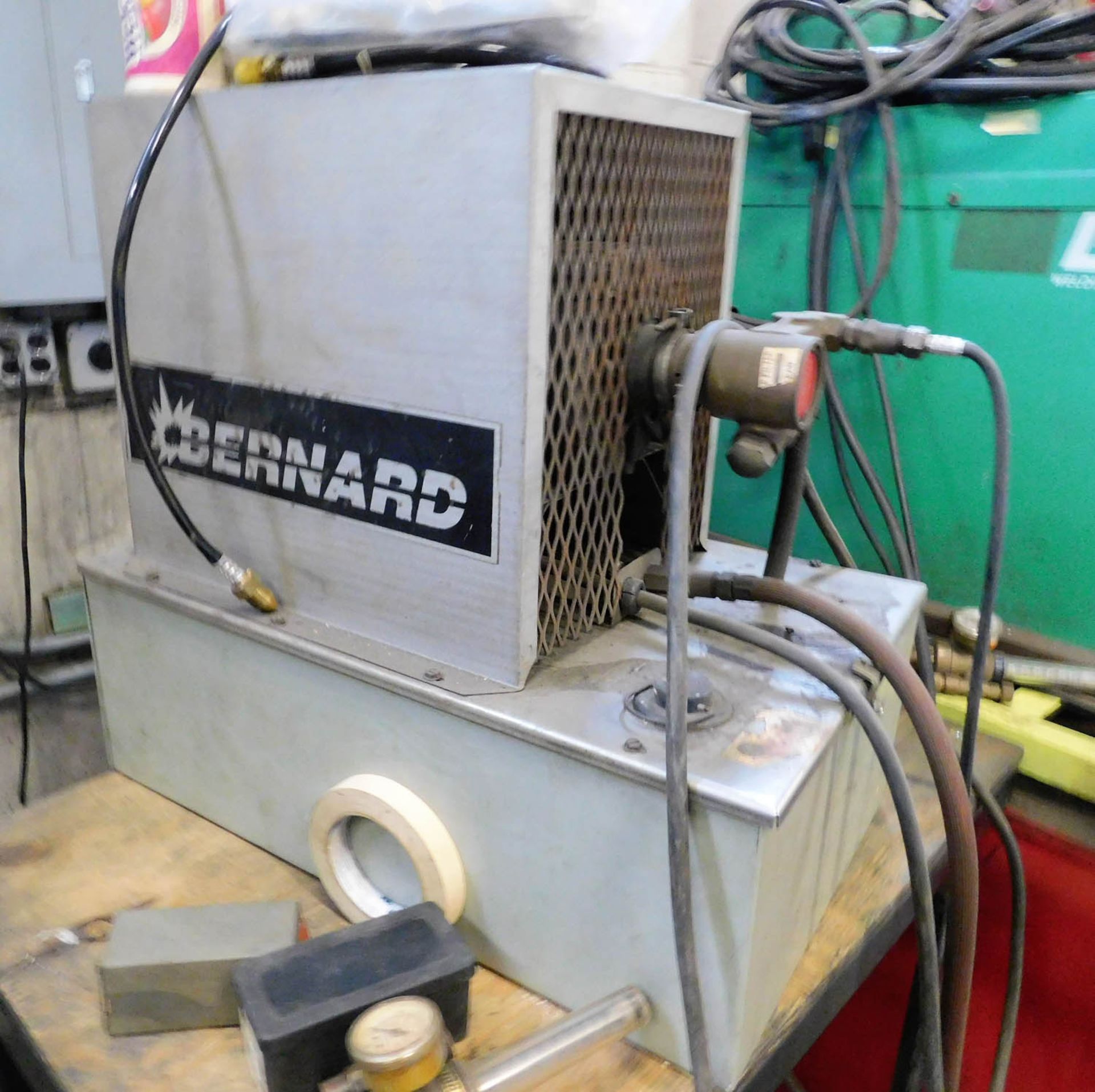 LINCOLN ELECTRIC IDEALARC ARC WELDER TIG 250/250 VARIABLE VOLTAGE WITH BERNARD CHILLER & CART, S/ - Image 3 of 3