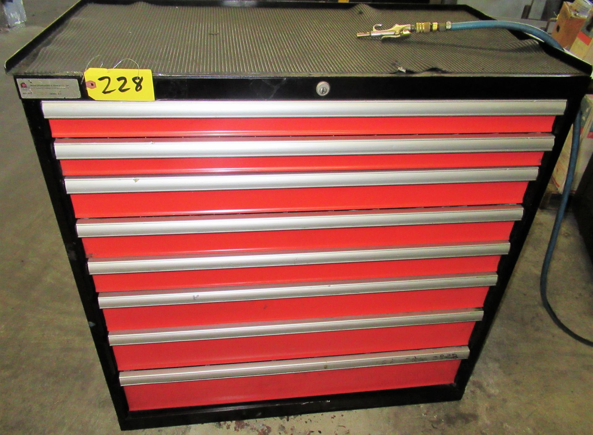 AMADA 8-DRAWER CABINET WITH PUNCHES & DIES