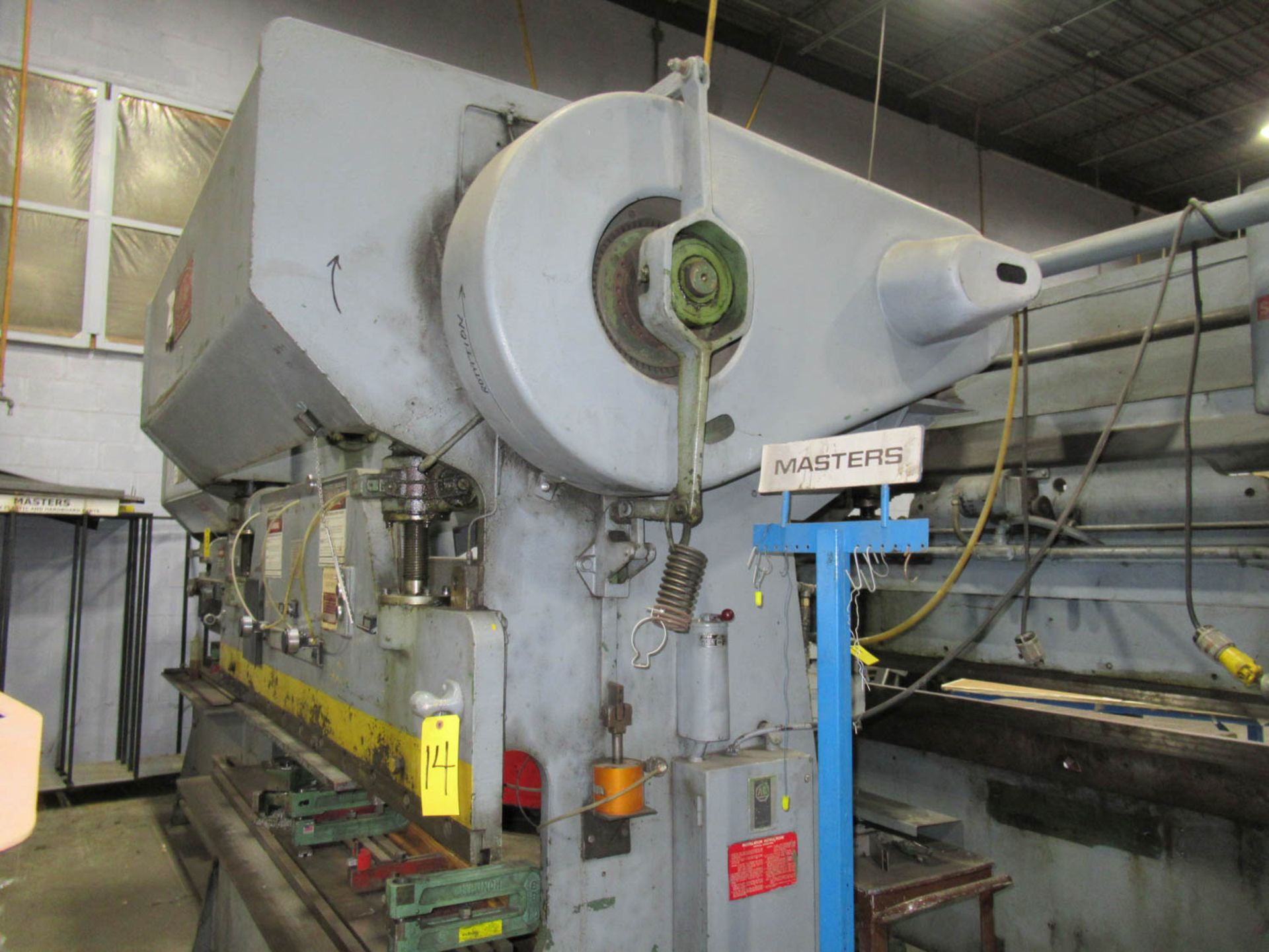 55 TON X 8' CHICAGO D&K MDL. 68-B PRESS BRAKE, 78" BETWEEN HOUSINGS, MOTORIZED RAM ADJUSTMENT, S/ - Image 6 of 7