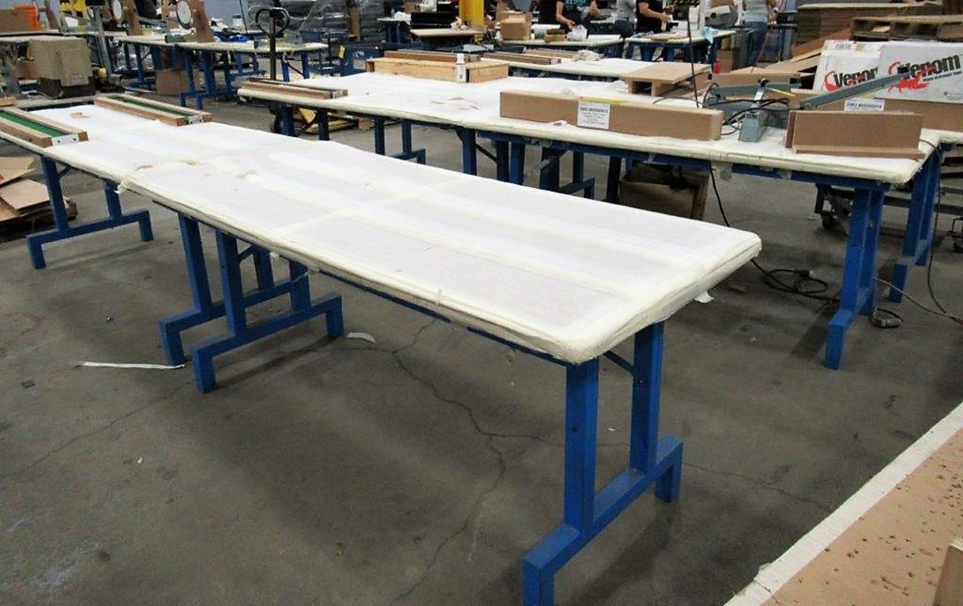 APPROXIMATELY (25) STEEL FOLDING PRODUCTION TABLES, 30" X 72" X 30" [SAMPLE PHOTO] - Image 2 of 2