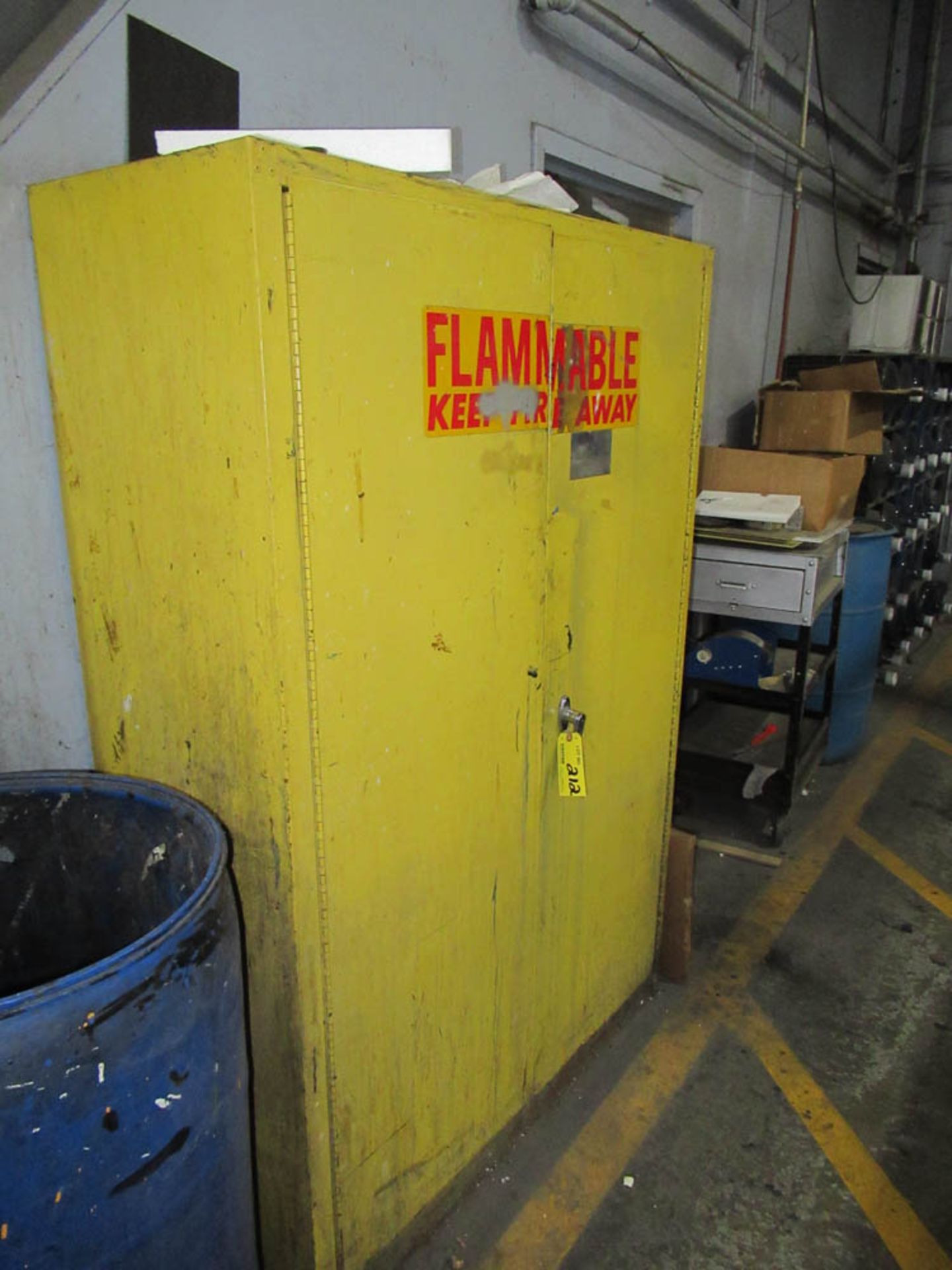 FLAMMABLE STORAGE CABINET, 43" X 65" X 18"