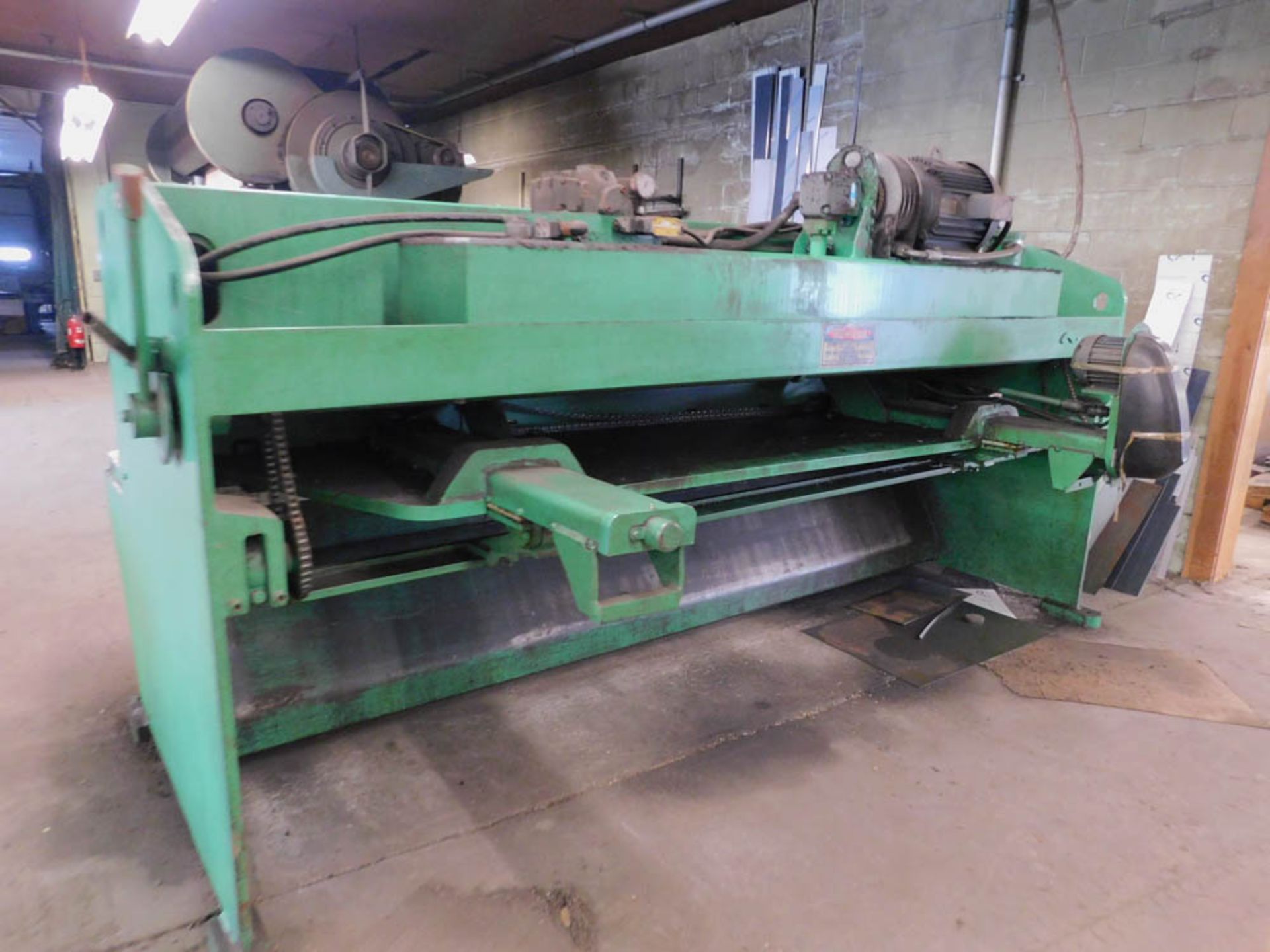 ACCUSHEAR MDL. 25010825010LP POWER SQUARING SHEAR, 10' X .250" MILD STEEL, FRONT OPERATED BACK - Image 3 of 3