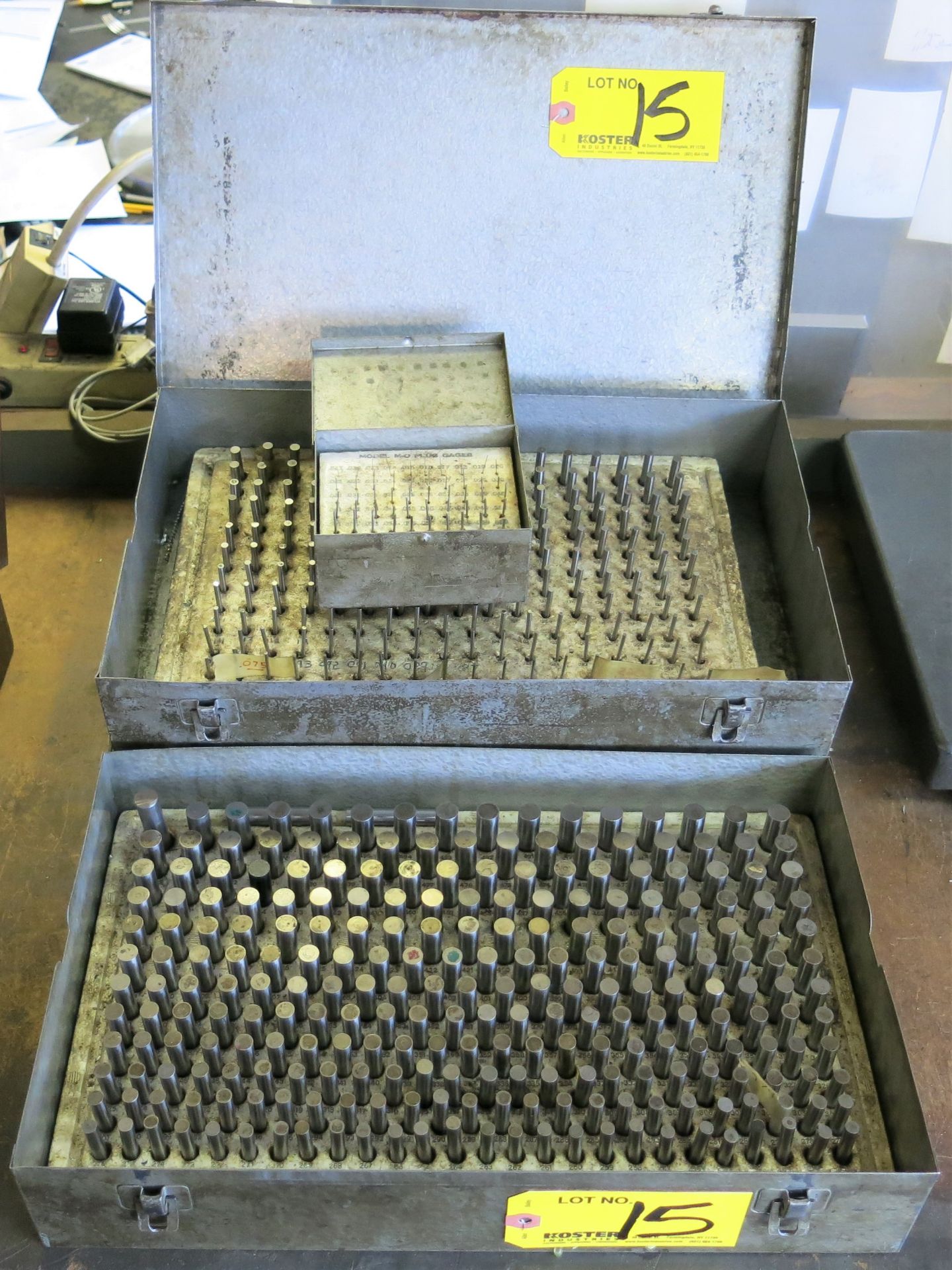 (1) PIN GAUGE SET SIZE RANGE 251 - .500, .061 THROUGH AND INCLUDING 250, (1) SET SIZE RANGE . - Image 2 of 3